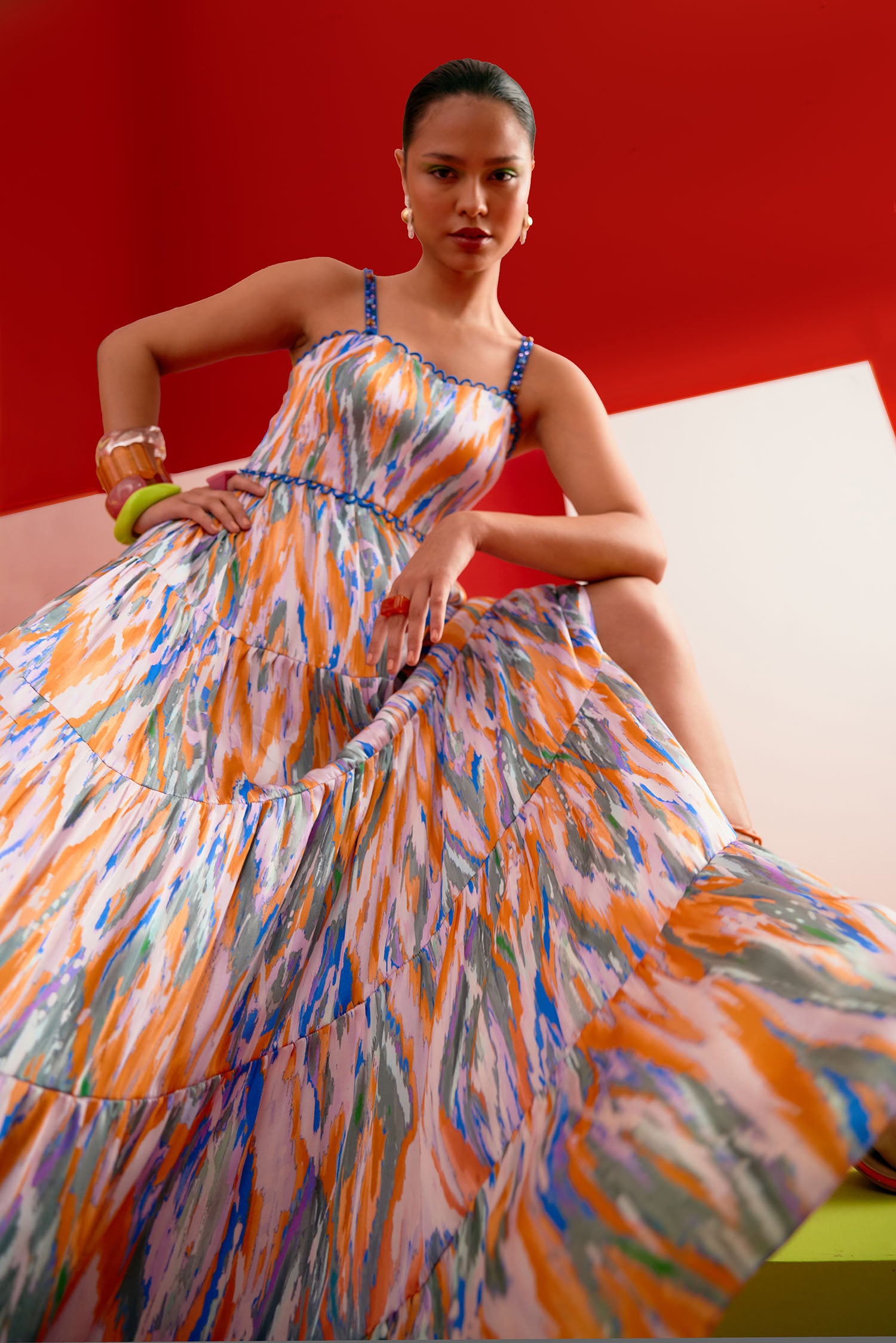 Serena Printed Maxi Dress