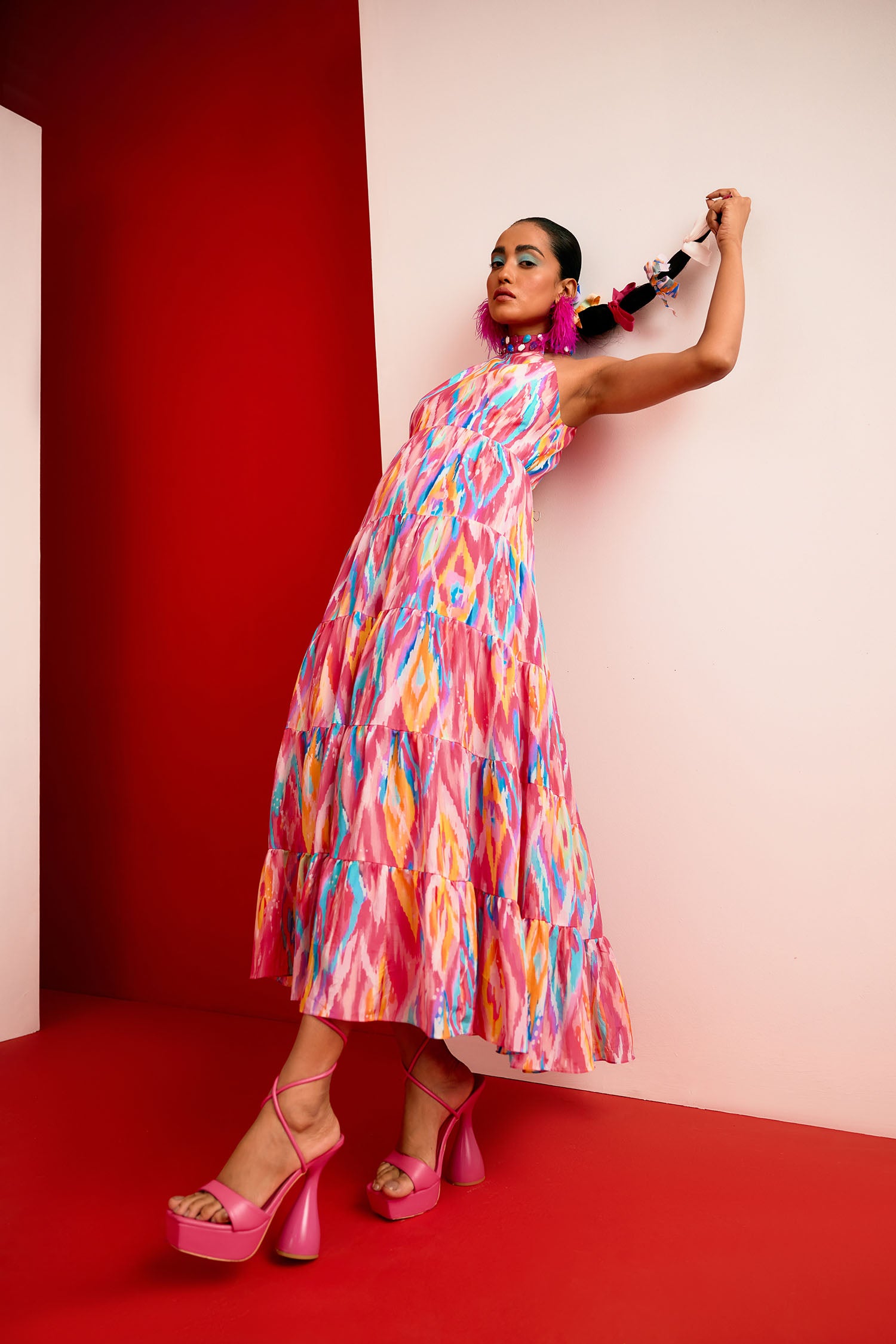 Sprightly Printed Maxi Dress