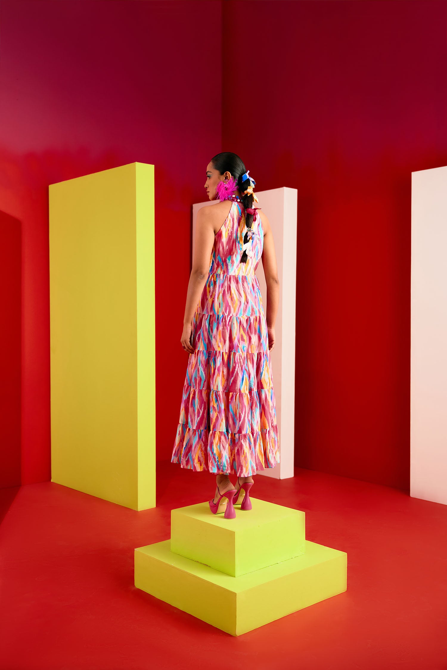 Sprightly Printed Maxi Dress