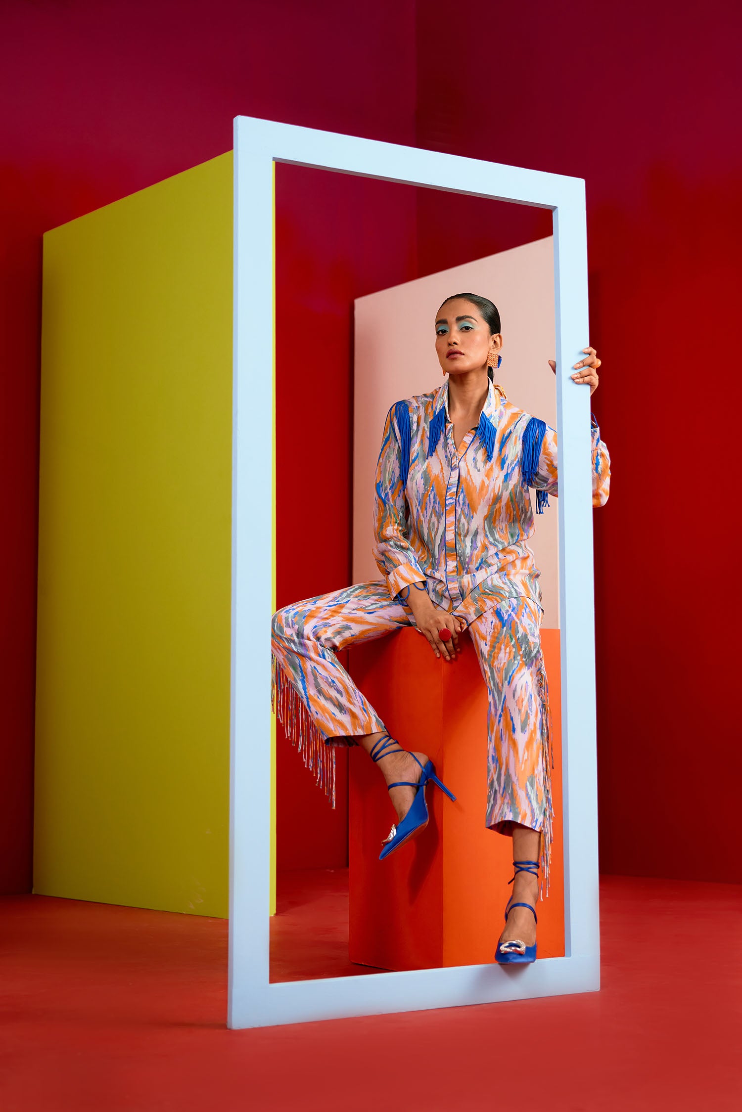 Toba Printed & Fringed Co-ord