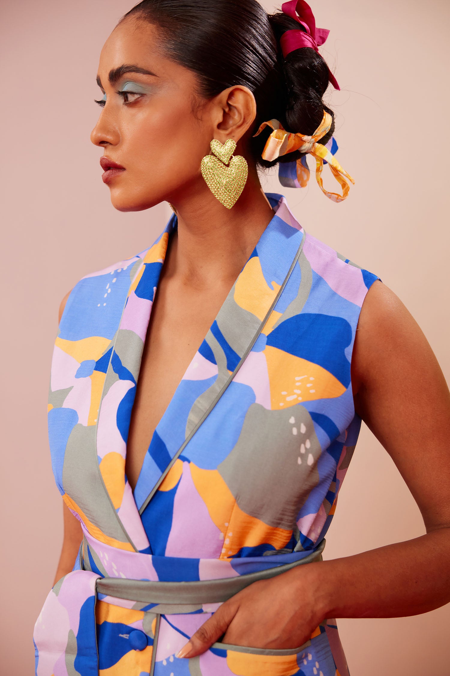 Dan-Dan Printed Pant Suit