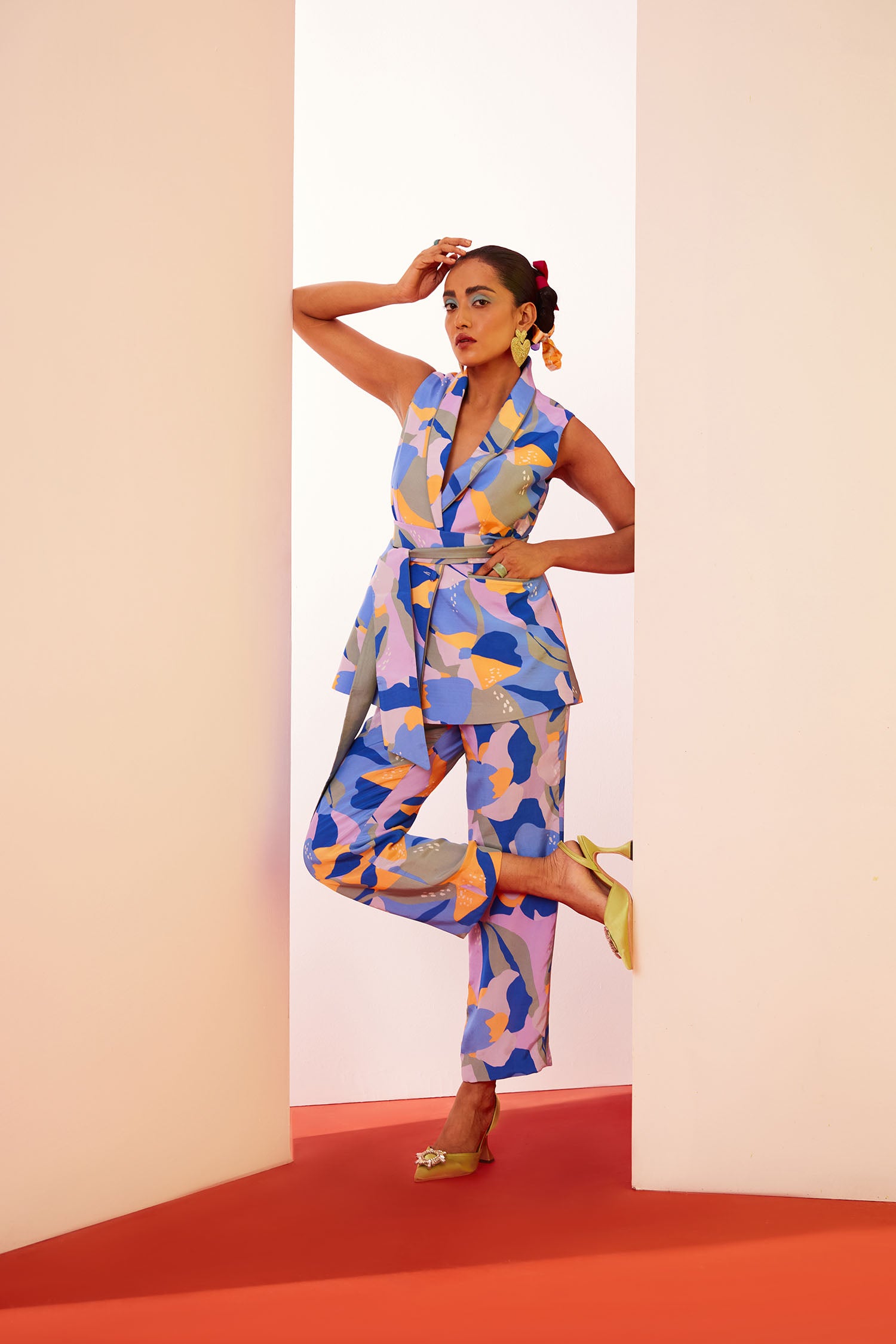 Dan-Dan Printed Pant Suit