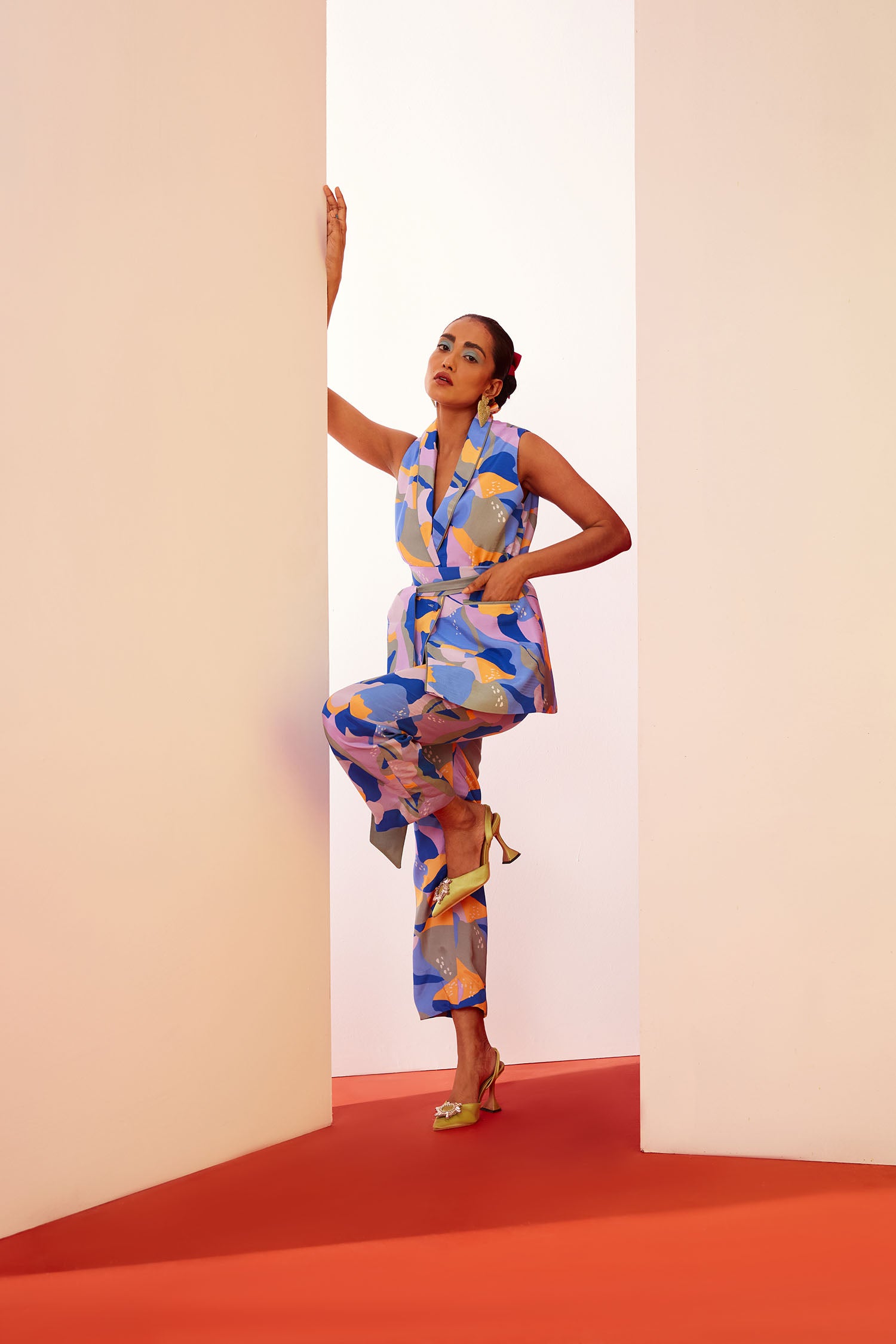 Dan-Dan Printed Pant Suit