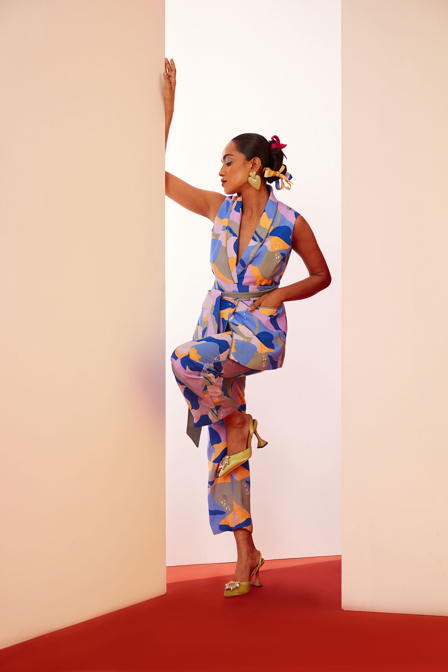 Dan-Dan Printed Pant Suit