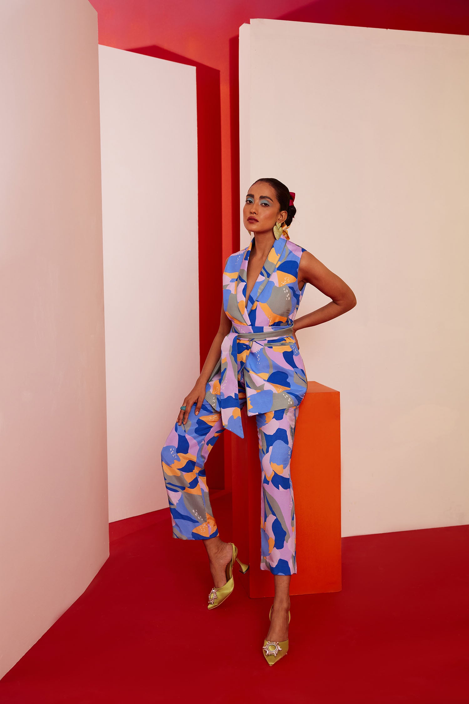 Dan-Dan Printed Pant Suit