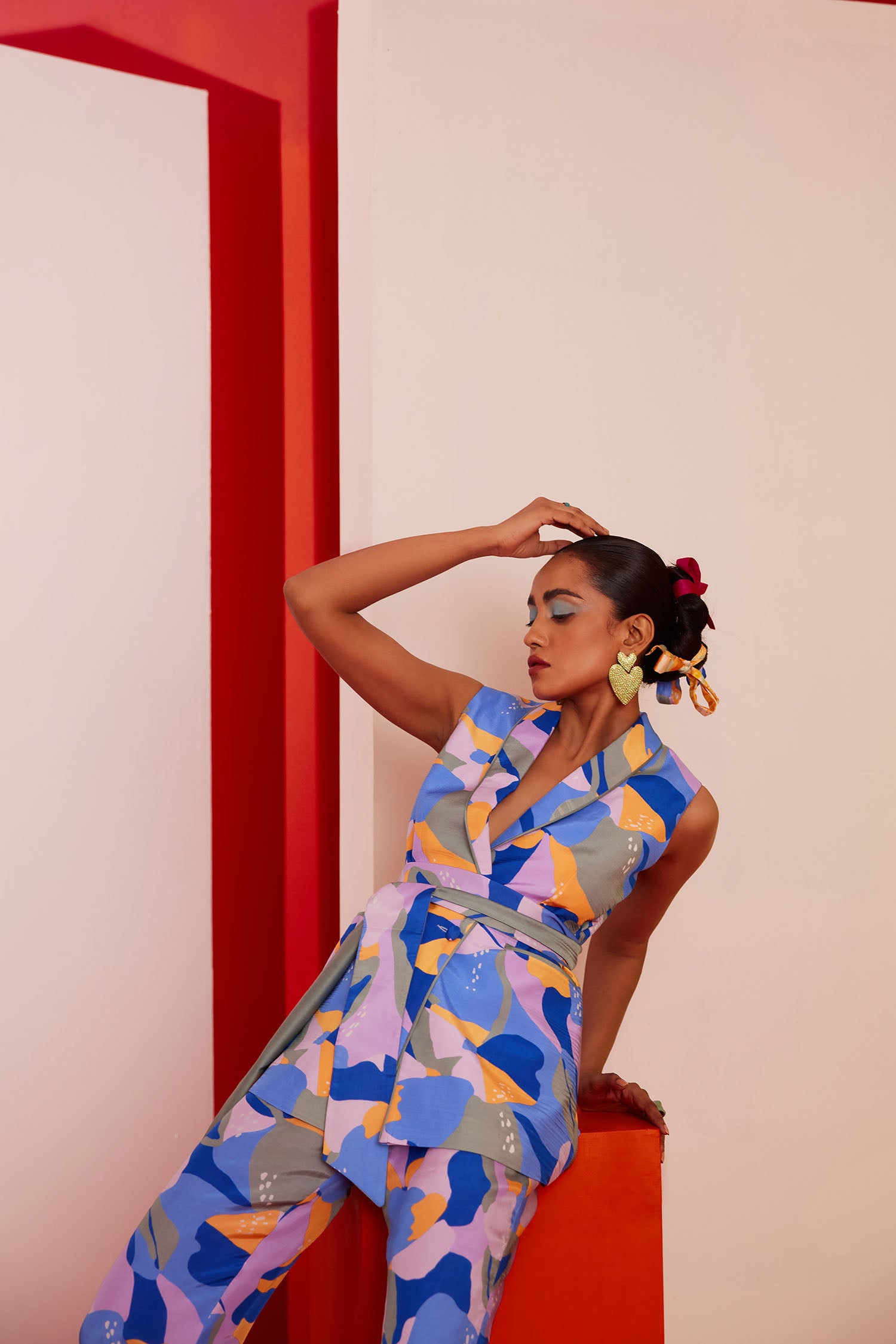 Dan-Dan Printed Pant Suit