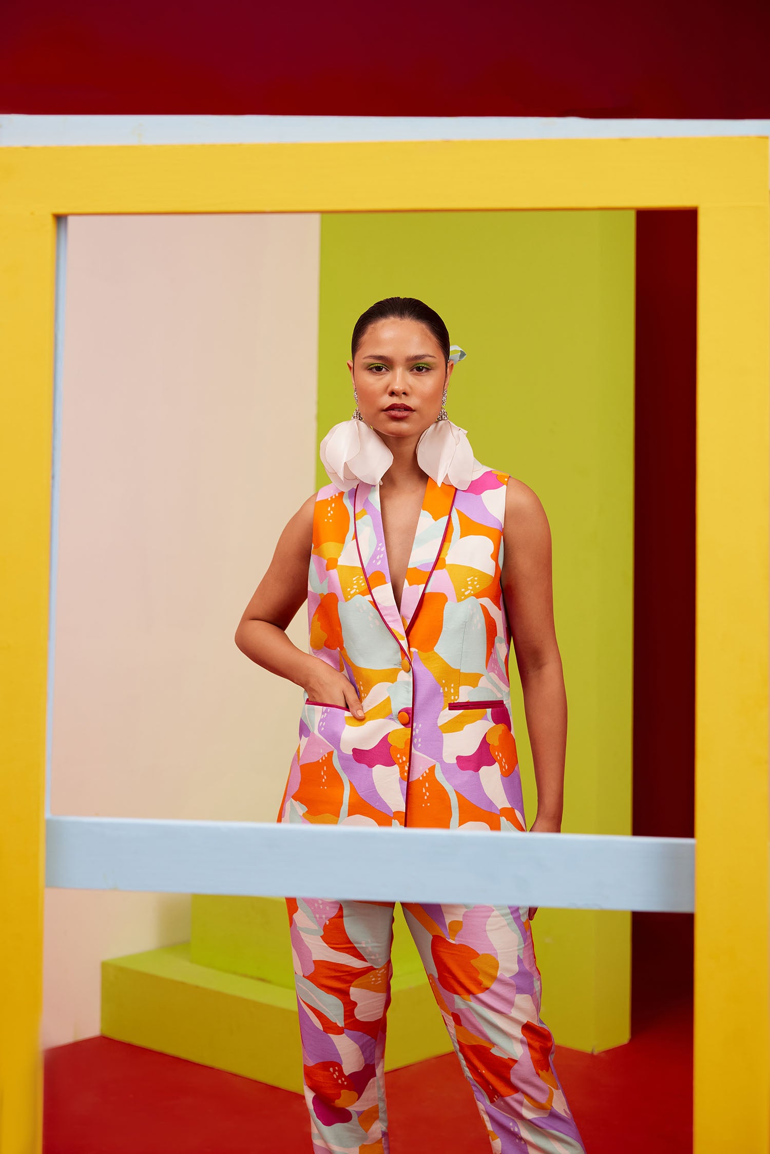 Dan-Dan Printed Pant Suit