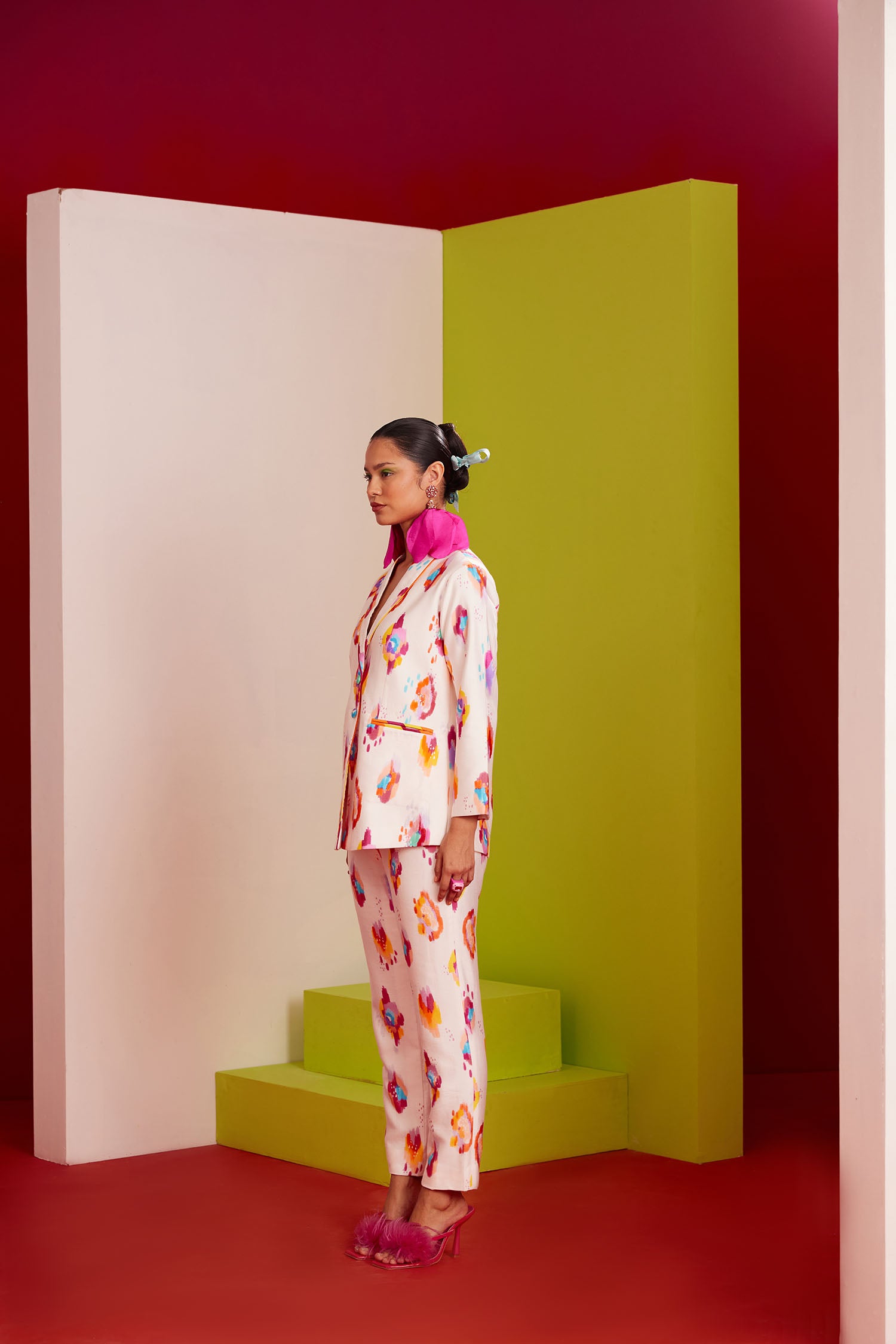 Dan-Dan Printed Pant Suit