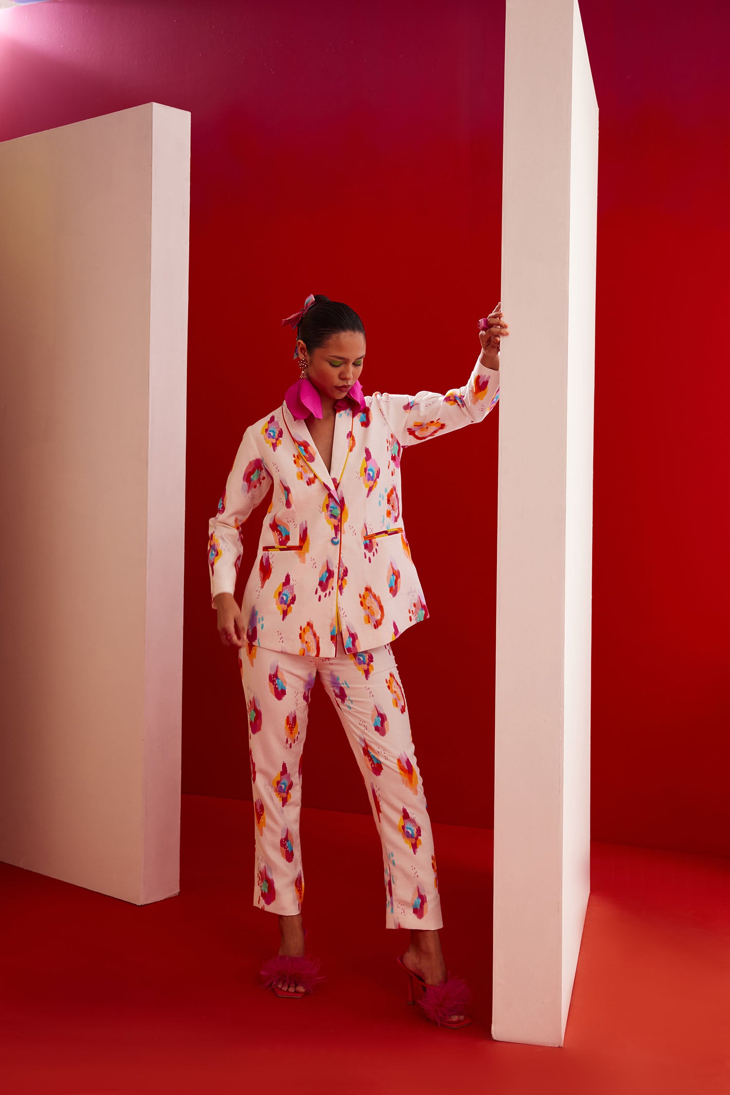 Dan-Dan Printed Pant Suit