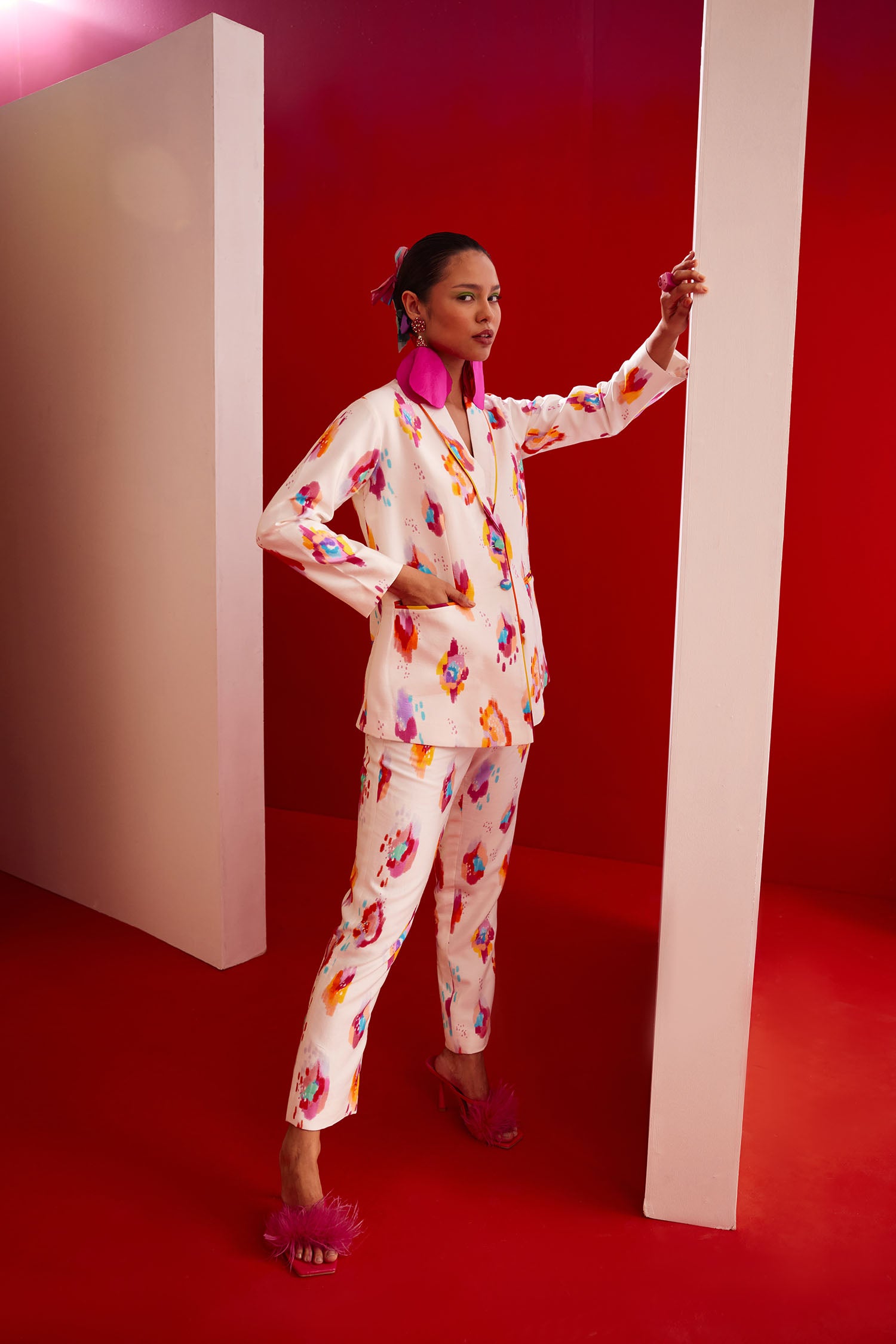 Dan-Dan Printed Pant Suit