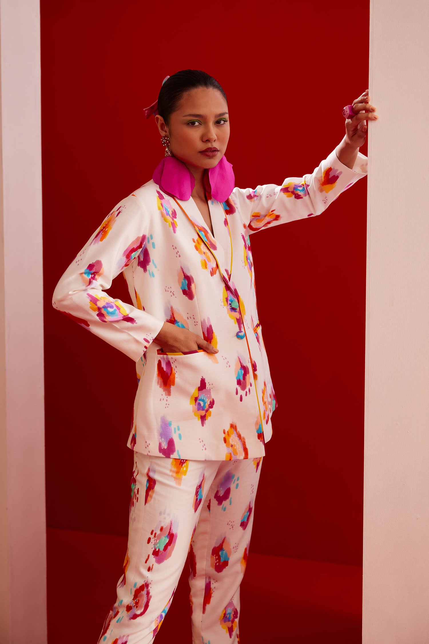 Dan-Dan Printed Pant Suit