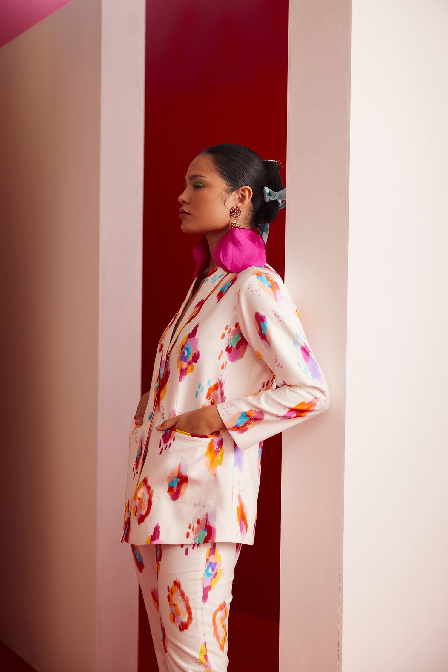 Dan-Dan Printed Pant Suit