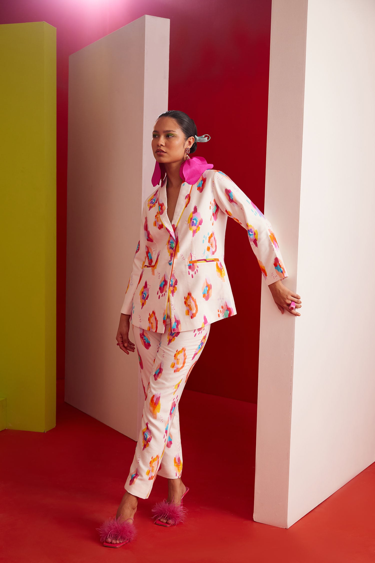 Dan-Dan Printed Pant Suit