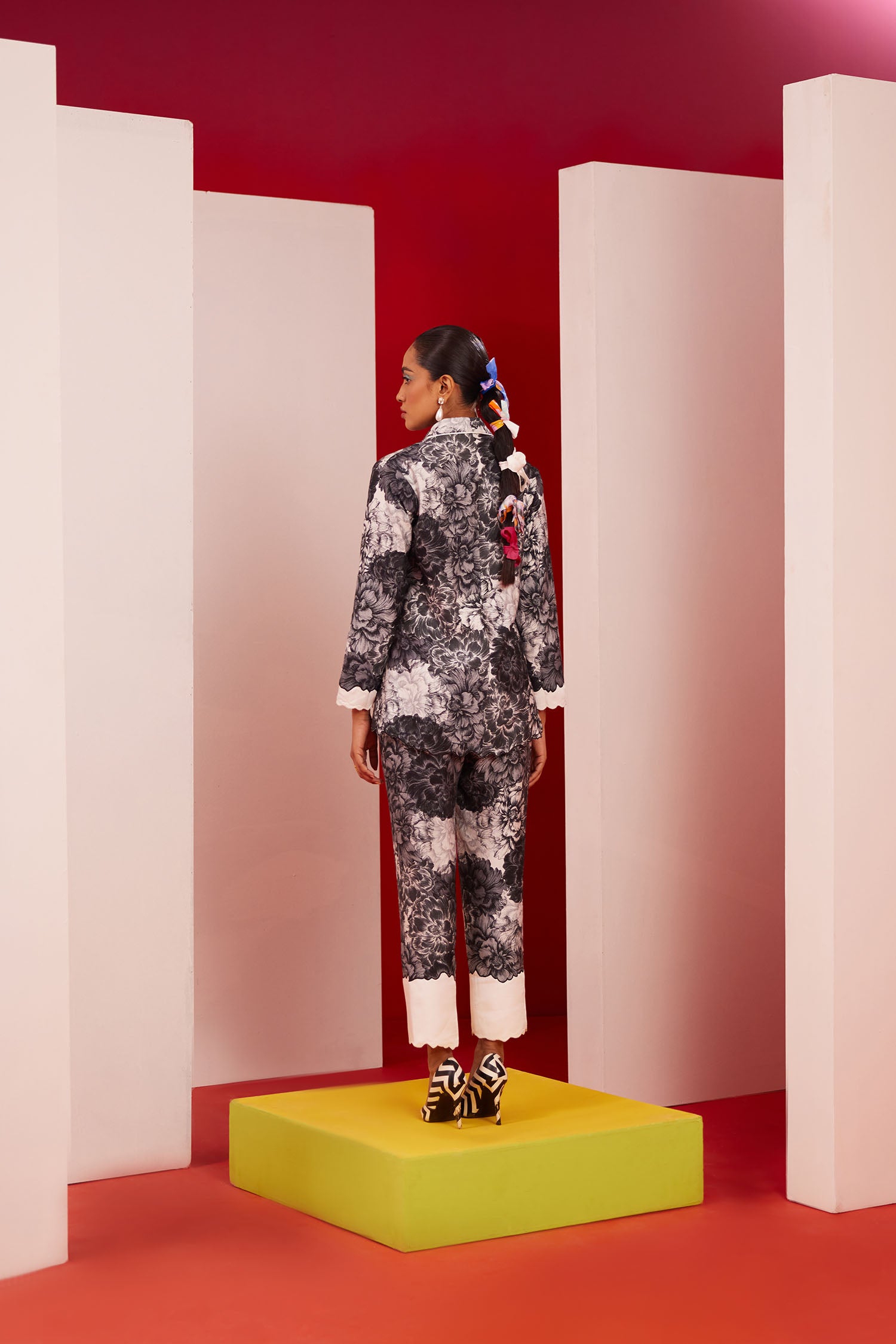 Kim Printed Blazer Set