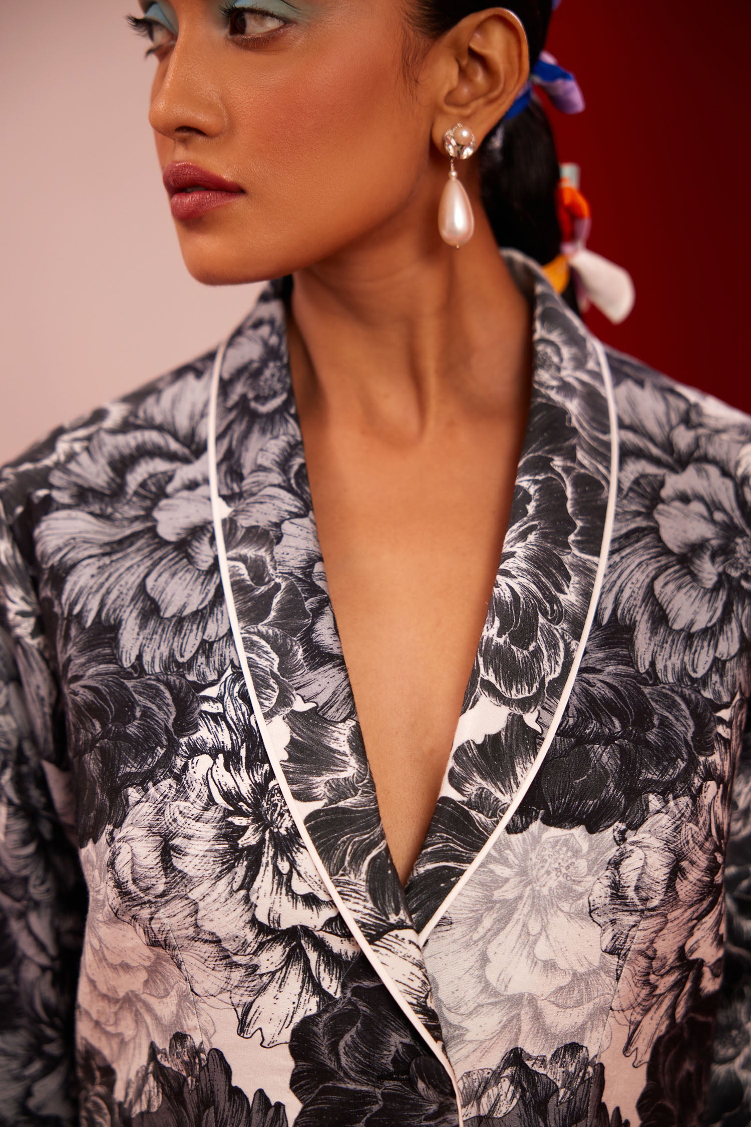 Kim Printed Blazer Set