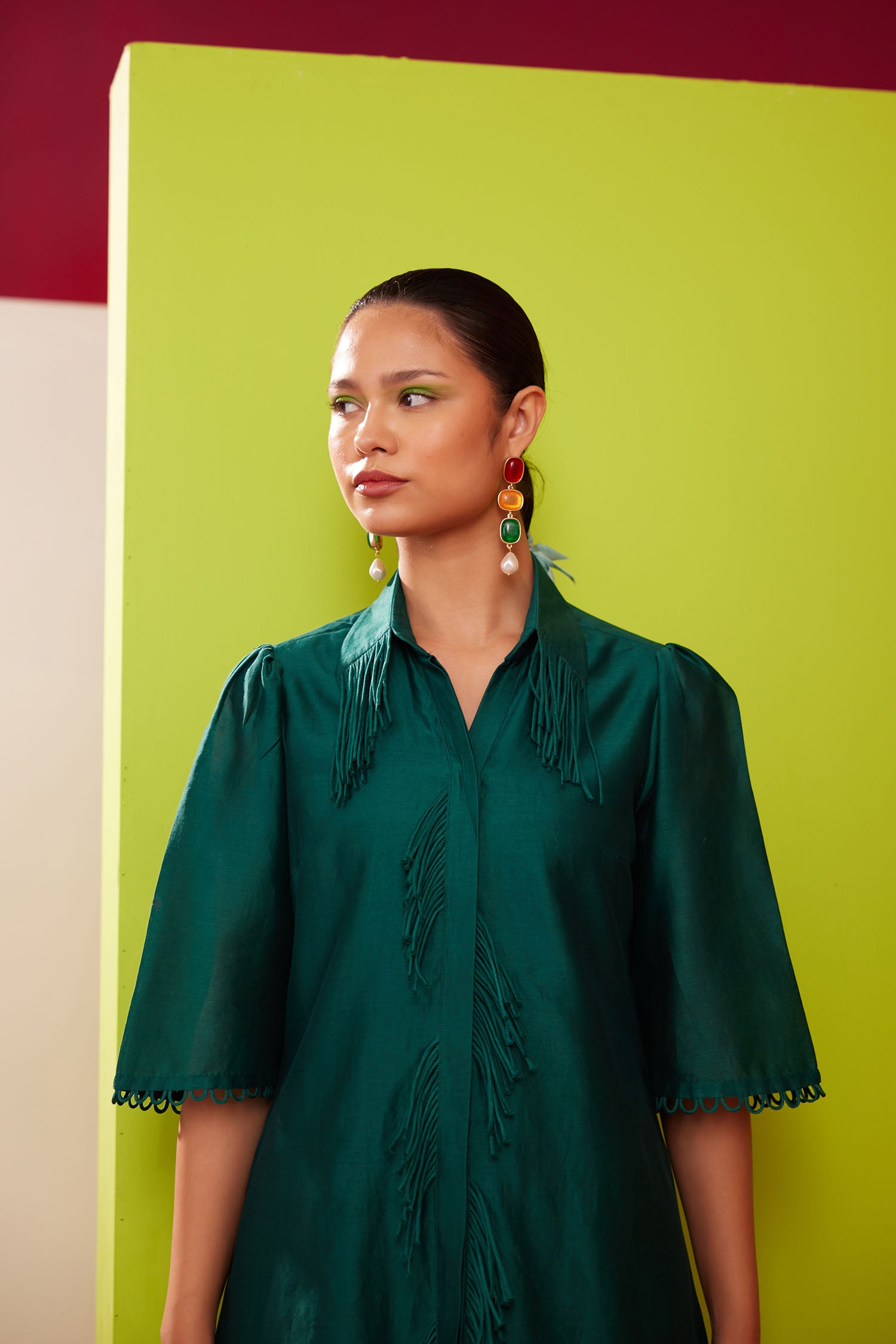 Terry - Handcrafted Fringed Dress