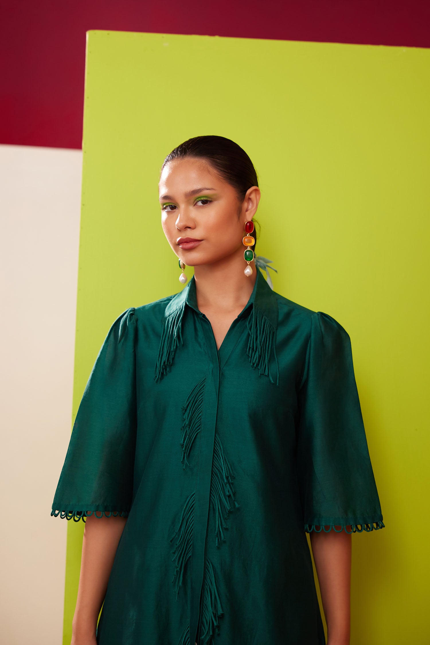 Terry - Handcrafted Fringed Dress