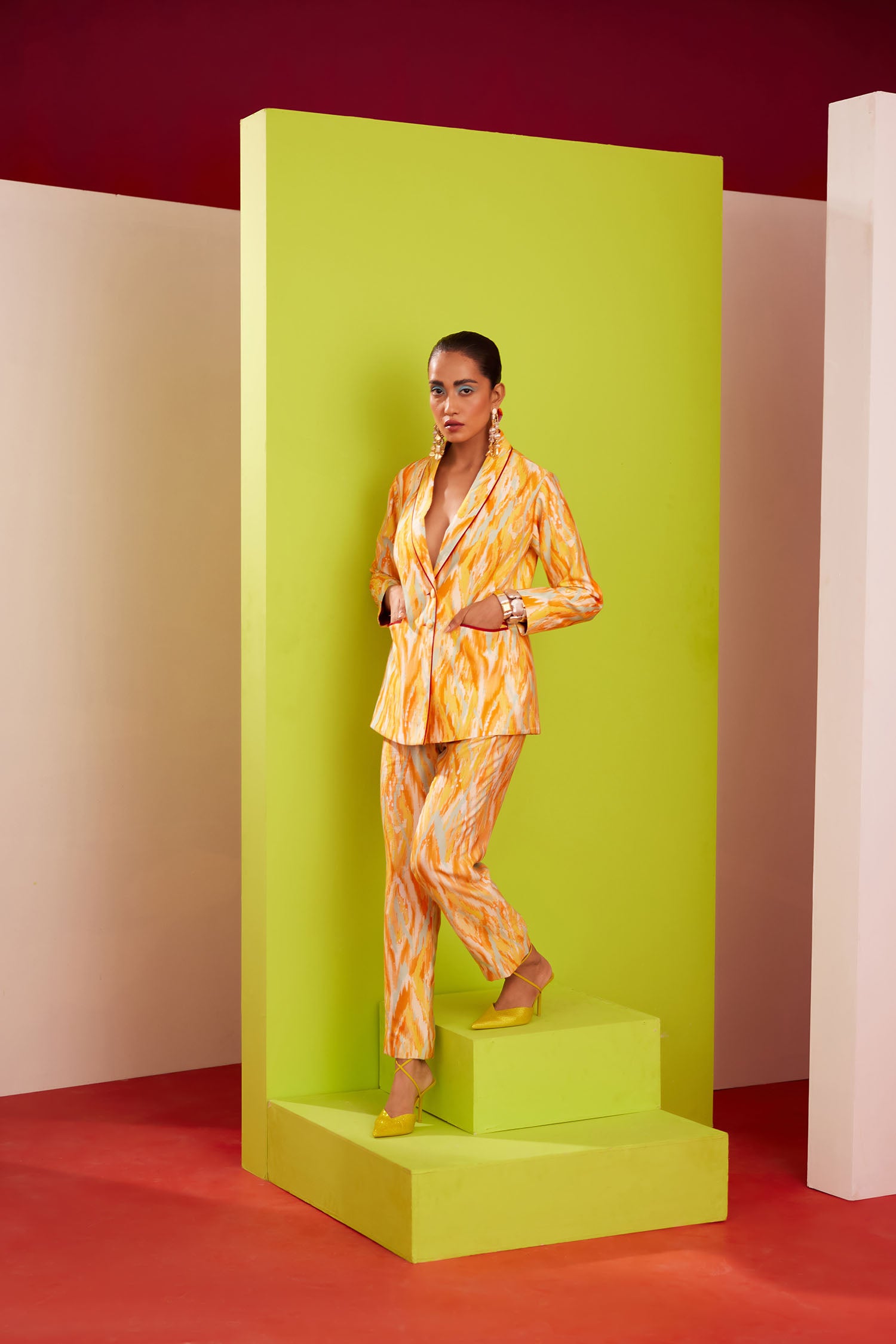 Dory - Printed Blazer Set