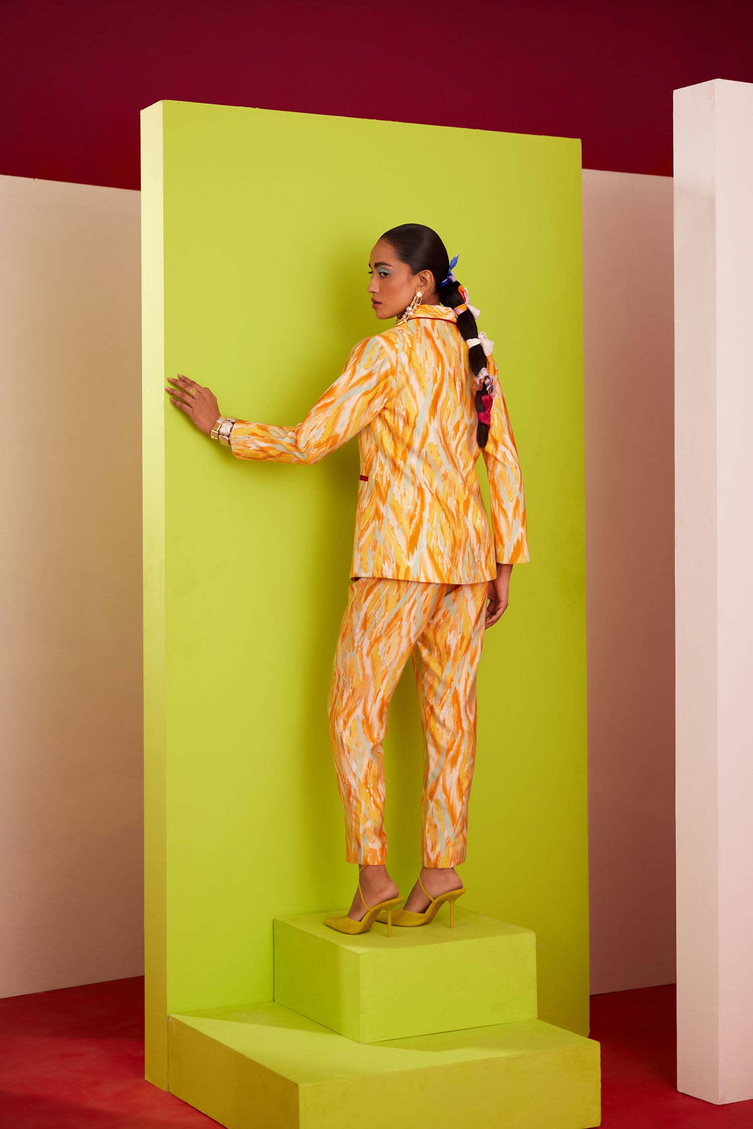 Dory - Printed Blazer Set