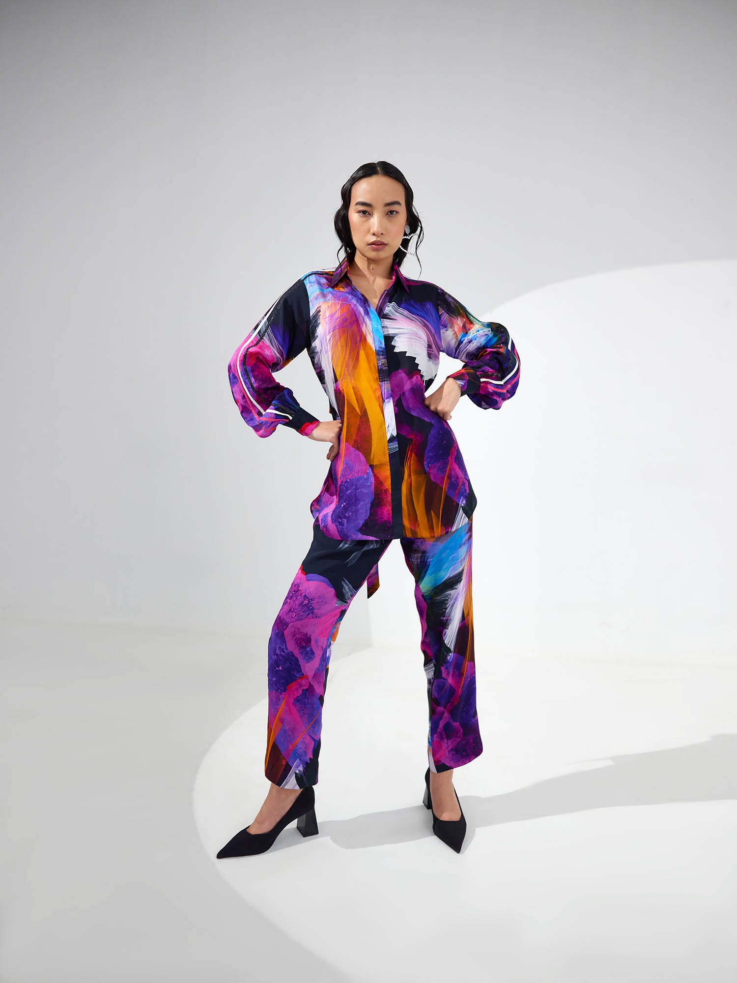 Night Sky Poppy Printed Co-ord