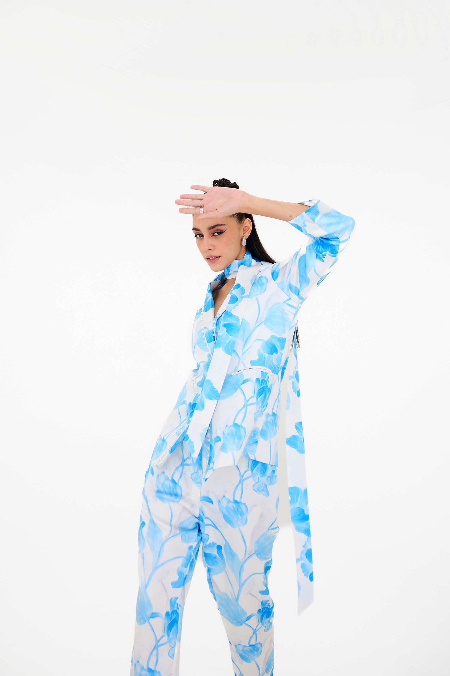 Frisco Tulipa Printed Blazer Set