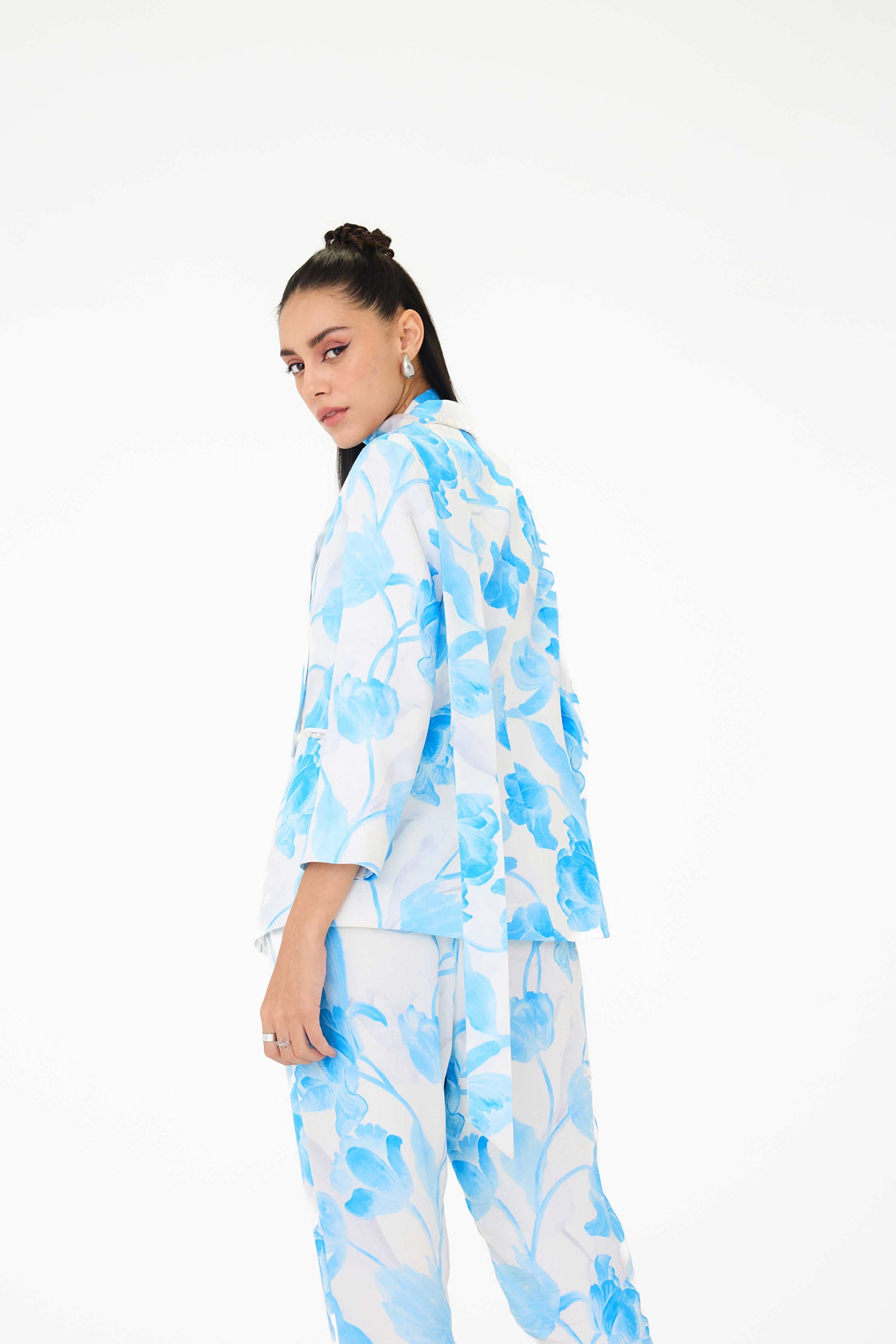 Frisco Tulipa Printed Blazer Set