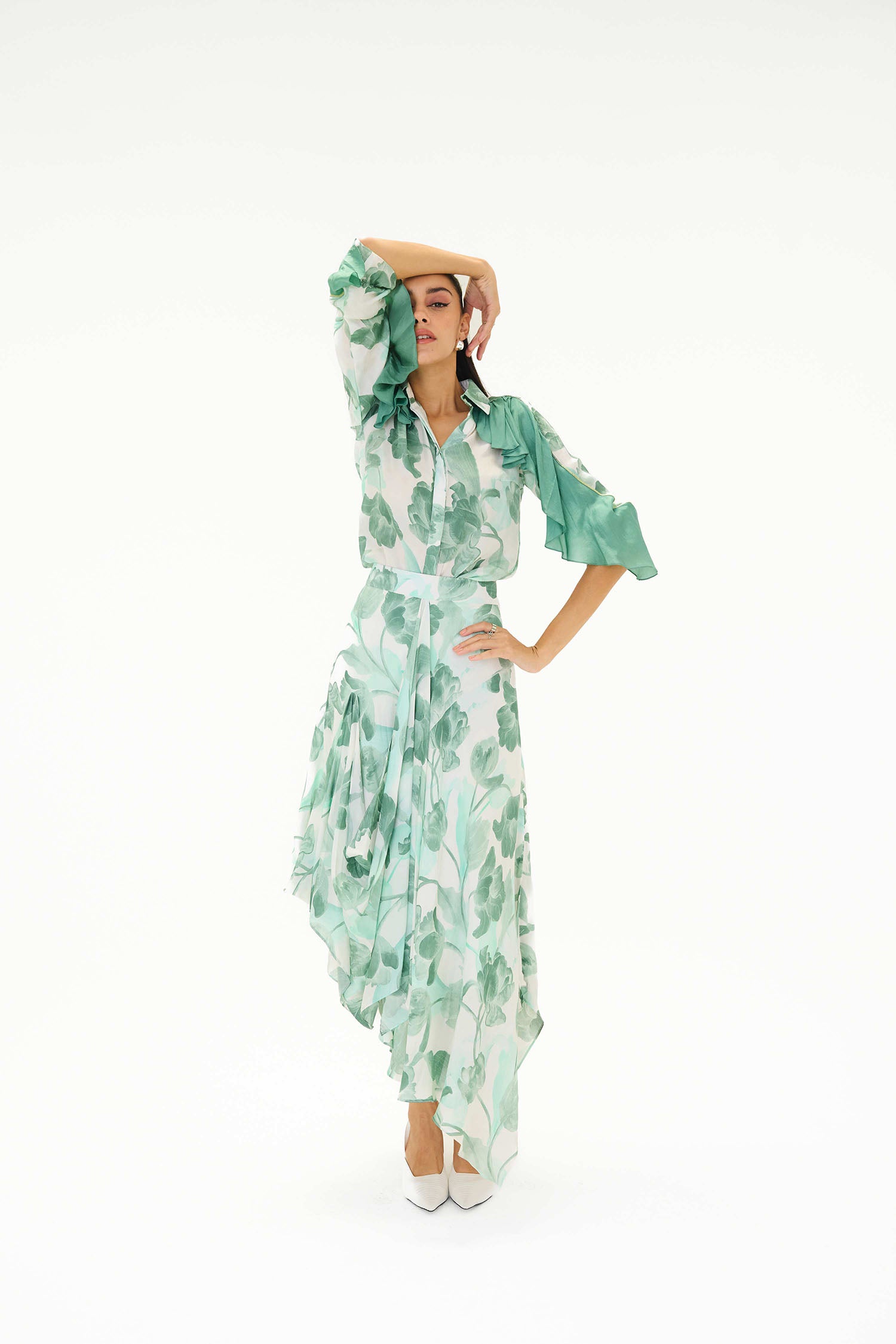 Como Printed Skirt Set