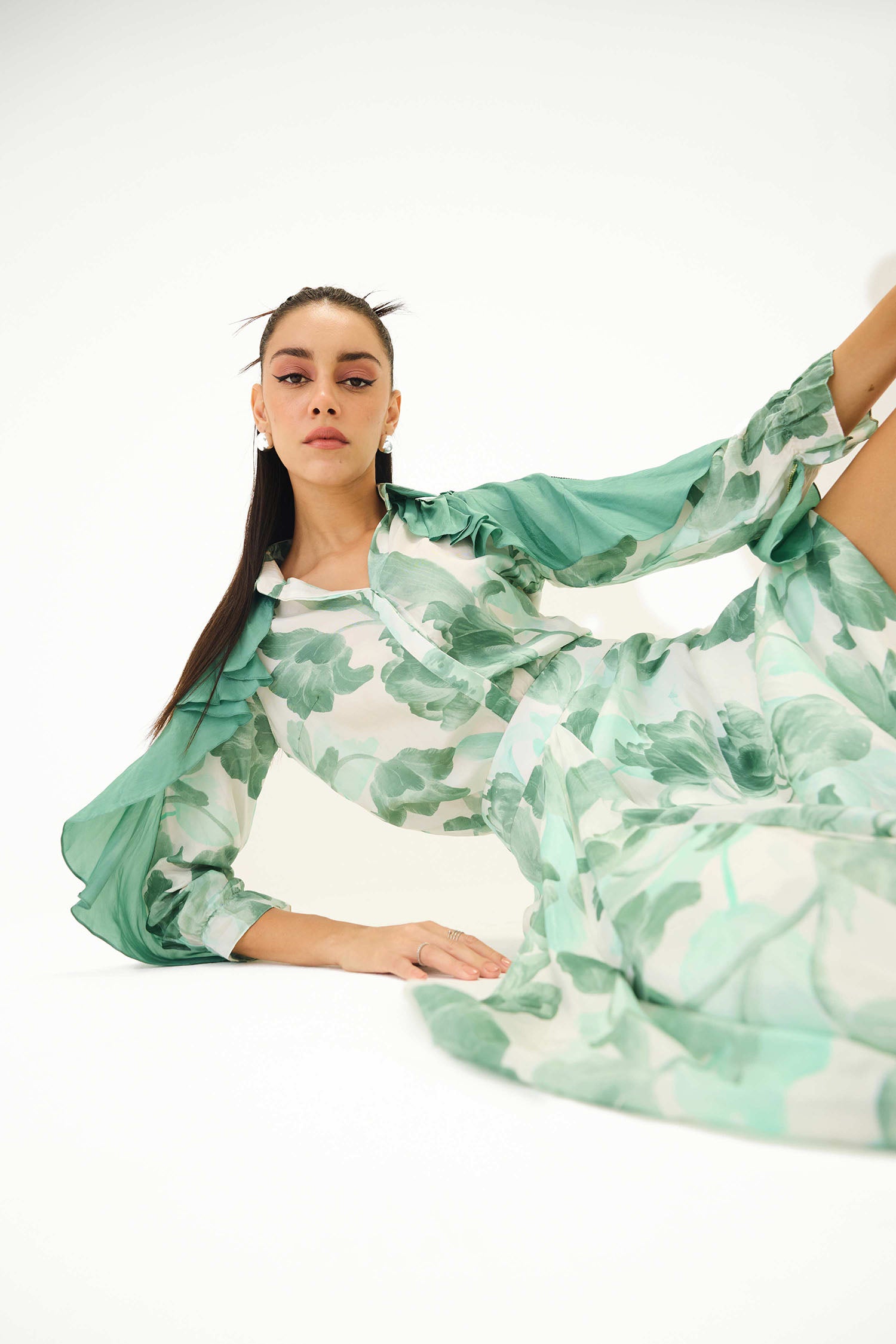 Como Printed Skirt Set