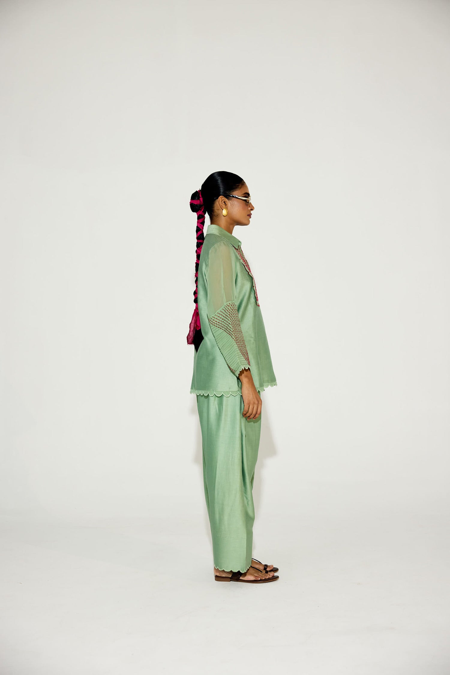 Zara Farshi Co-ord (Sage)