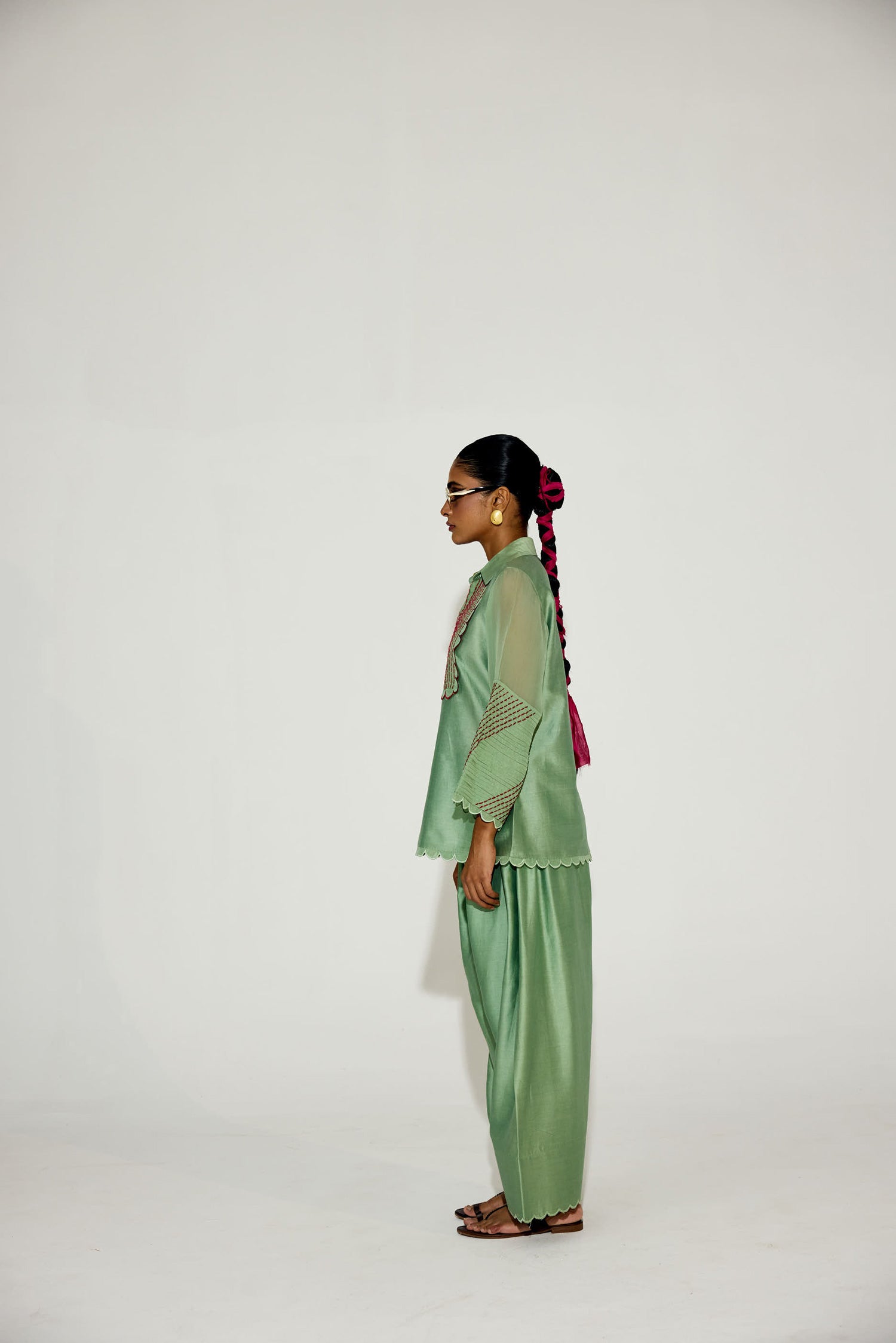 Zara Farshi Co-ord (Sage)