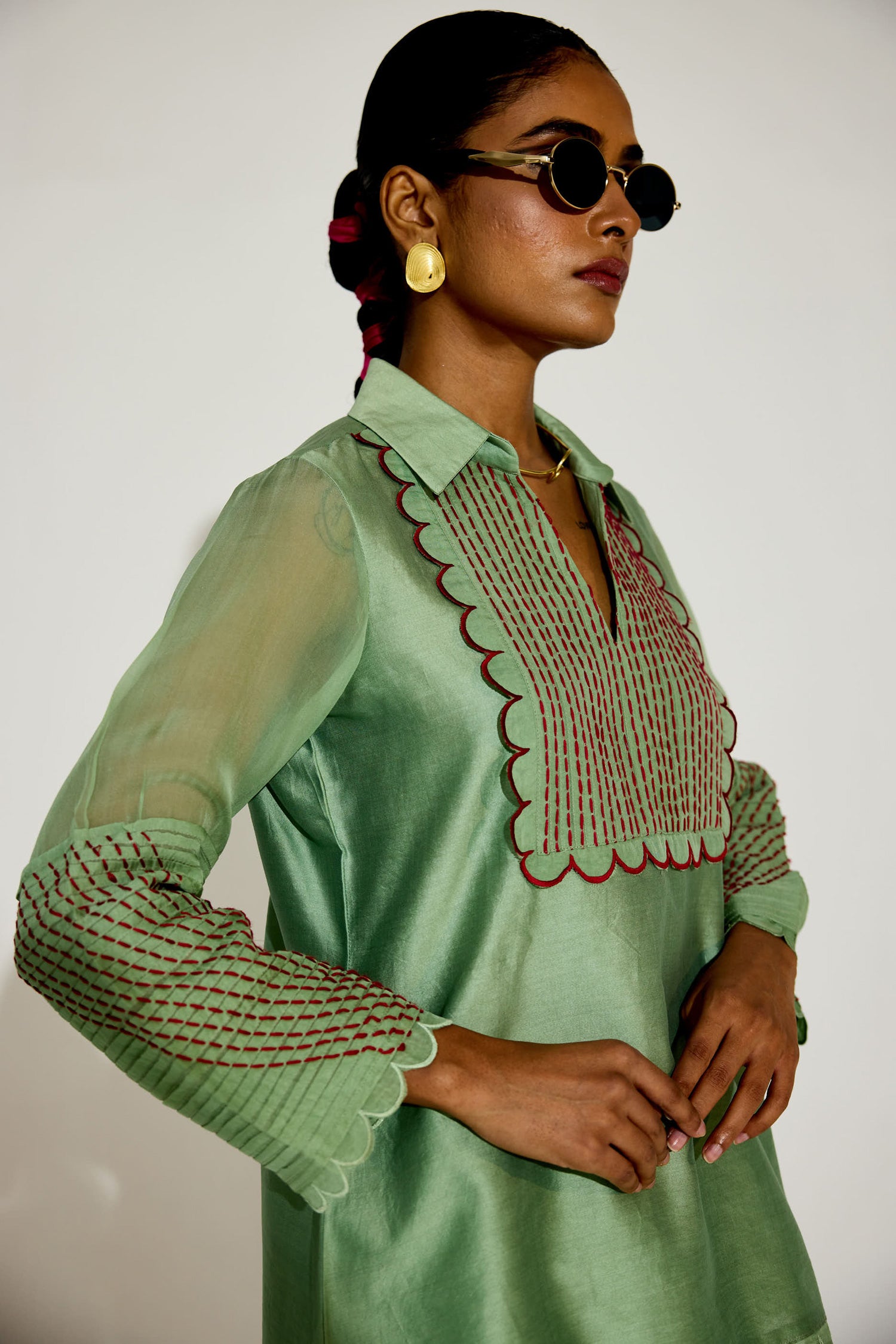 Zara Farshi Co-ord (Sage)