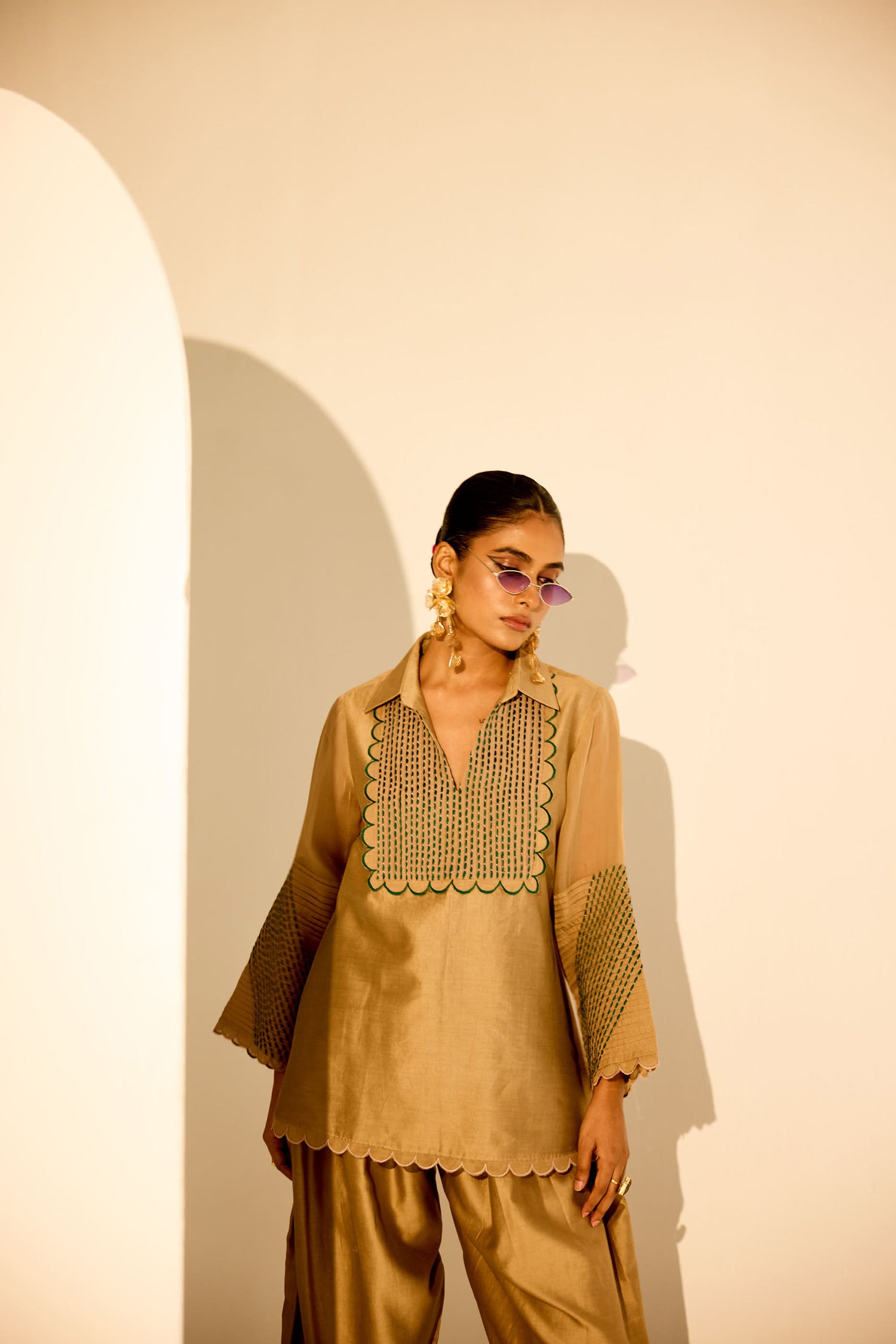 Zara Farshi Co-ord (Vintage Beige)