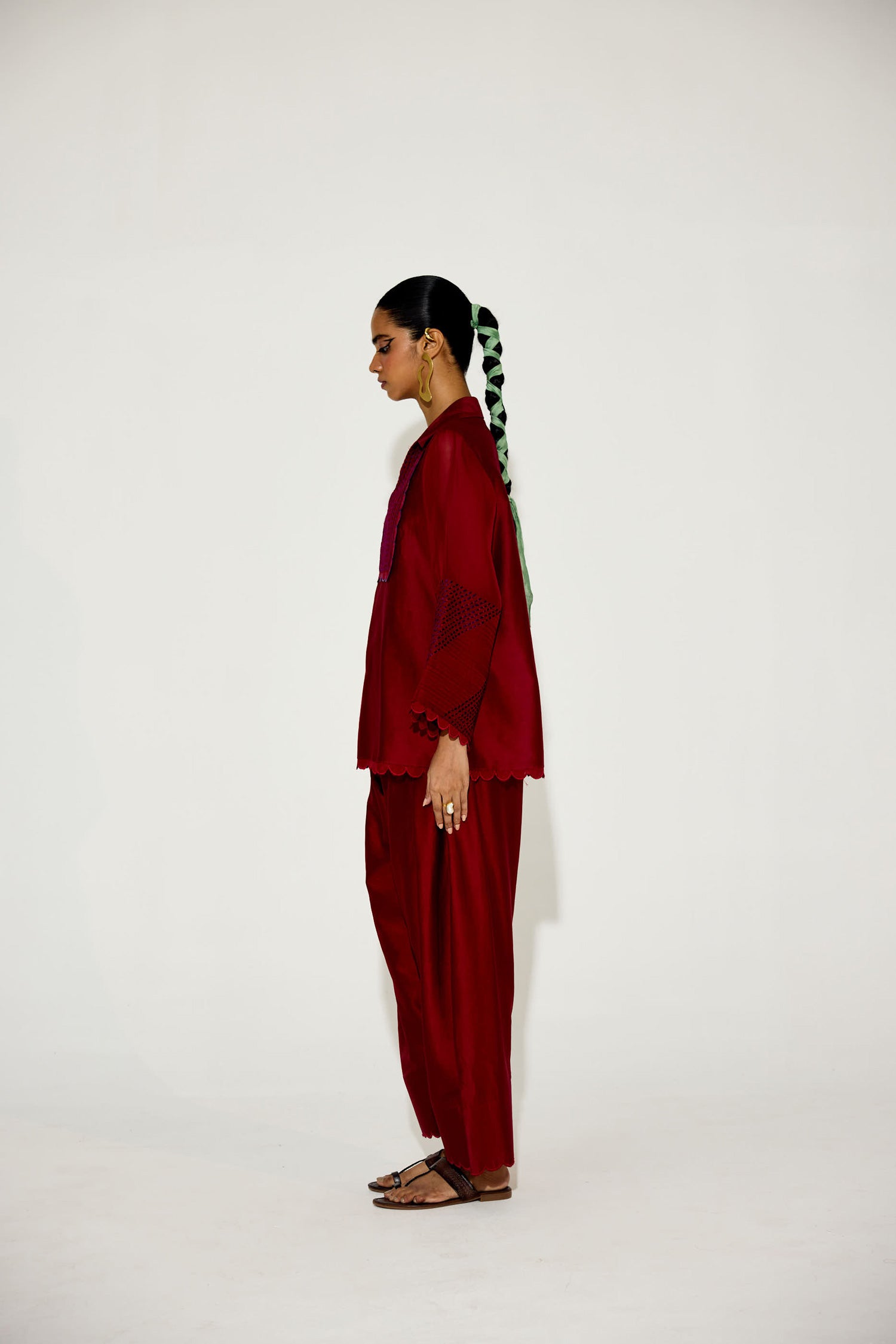 Zara Farshi Co-ord (Signature Red)