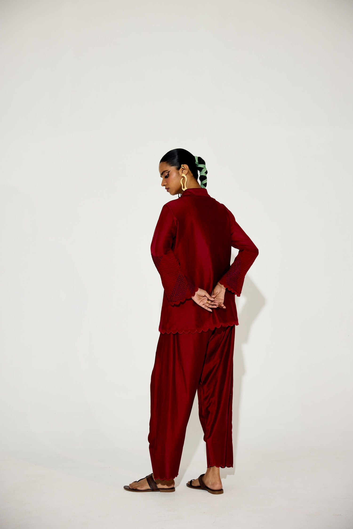 Zara Farshi Co-ord (Signature Red)