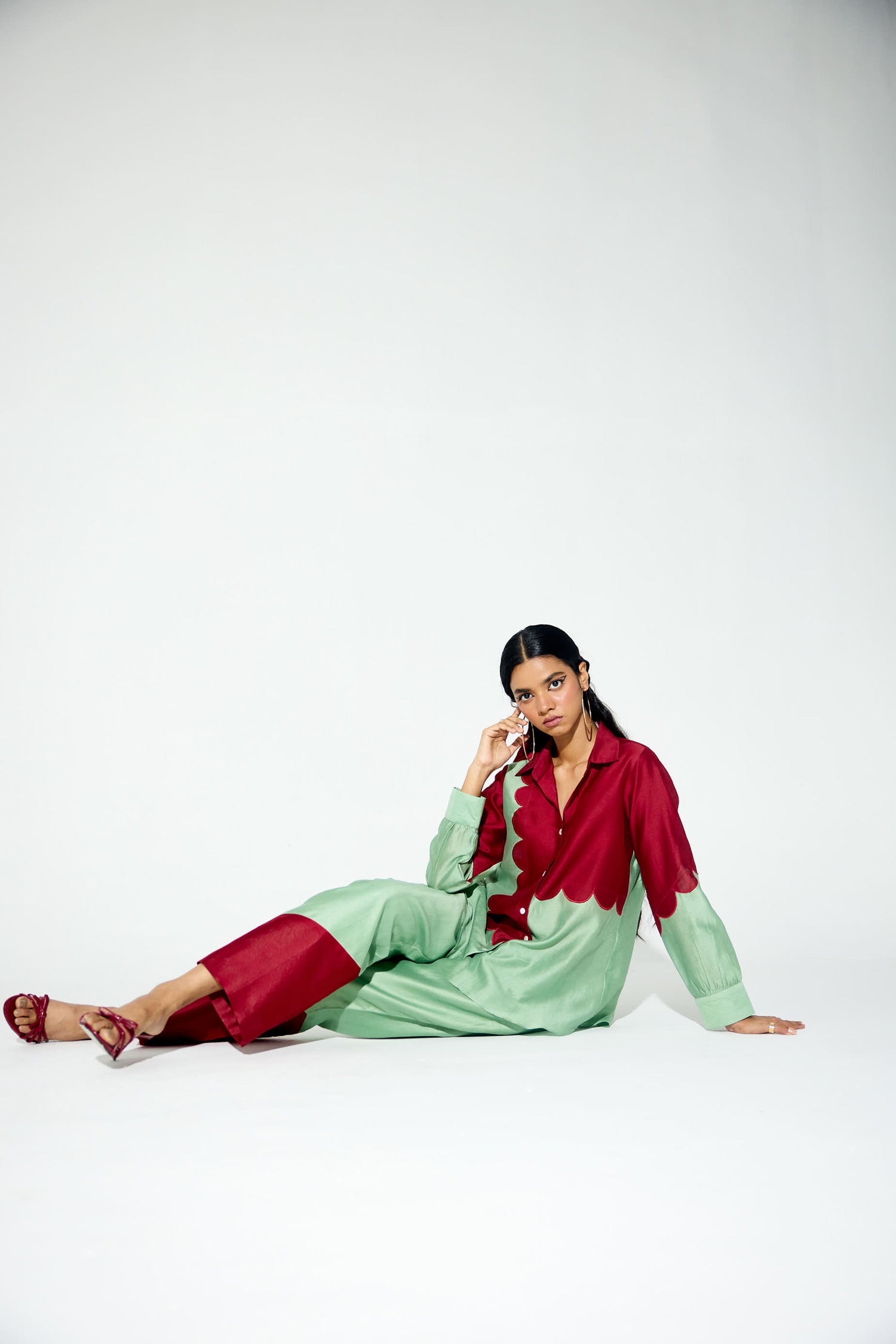 The Firefly Scalloped Block Co-ord