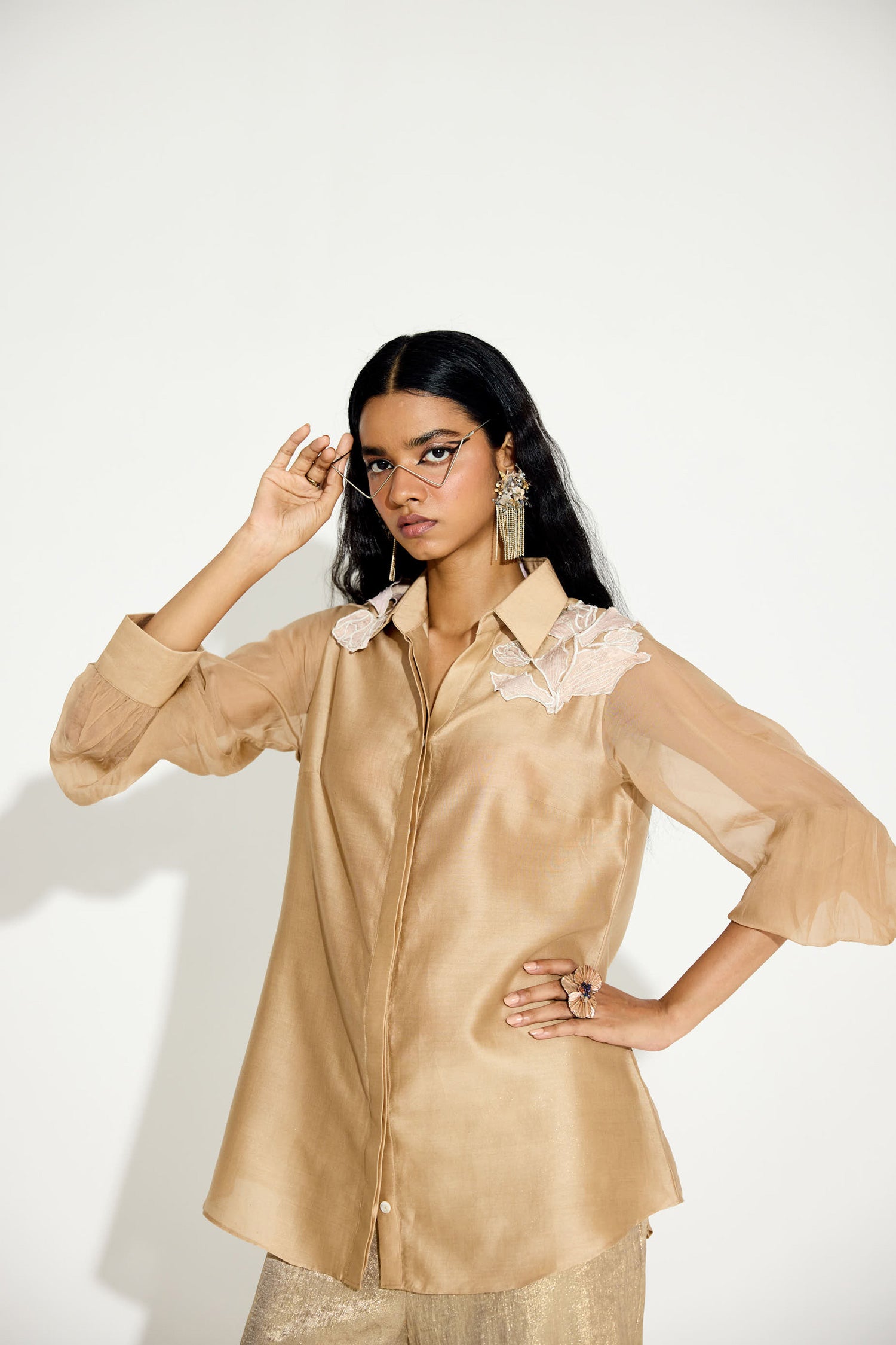 Coco Dusk (Vintage Beige) 3D Metallic Co-ord