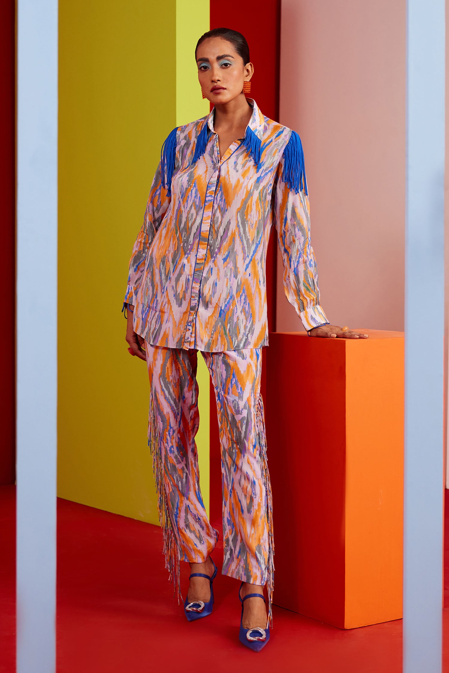 Toba Printed & Fringed Co-ord