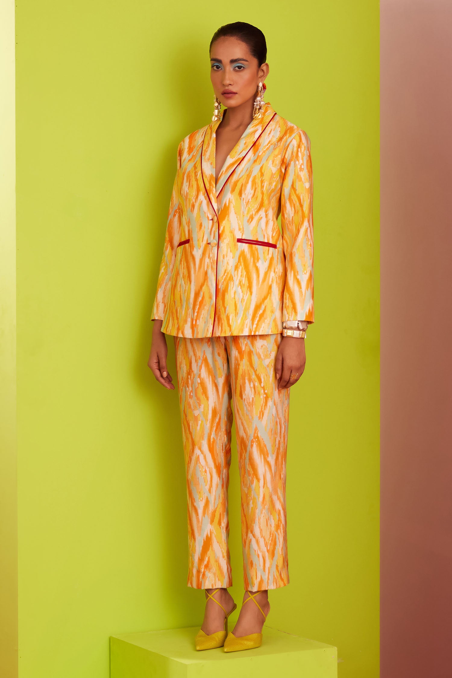Dory - Printed Blazer Set