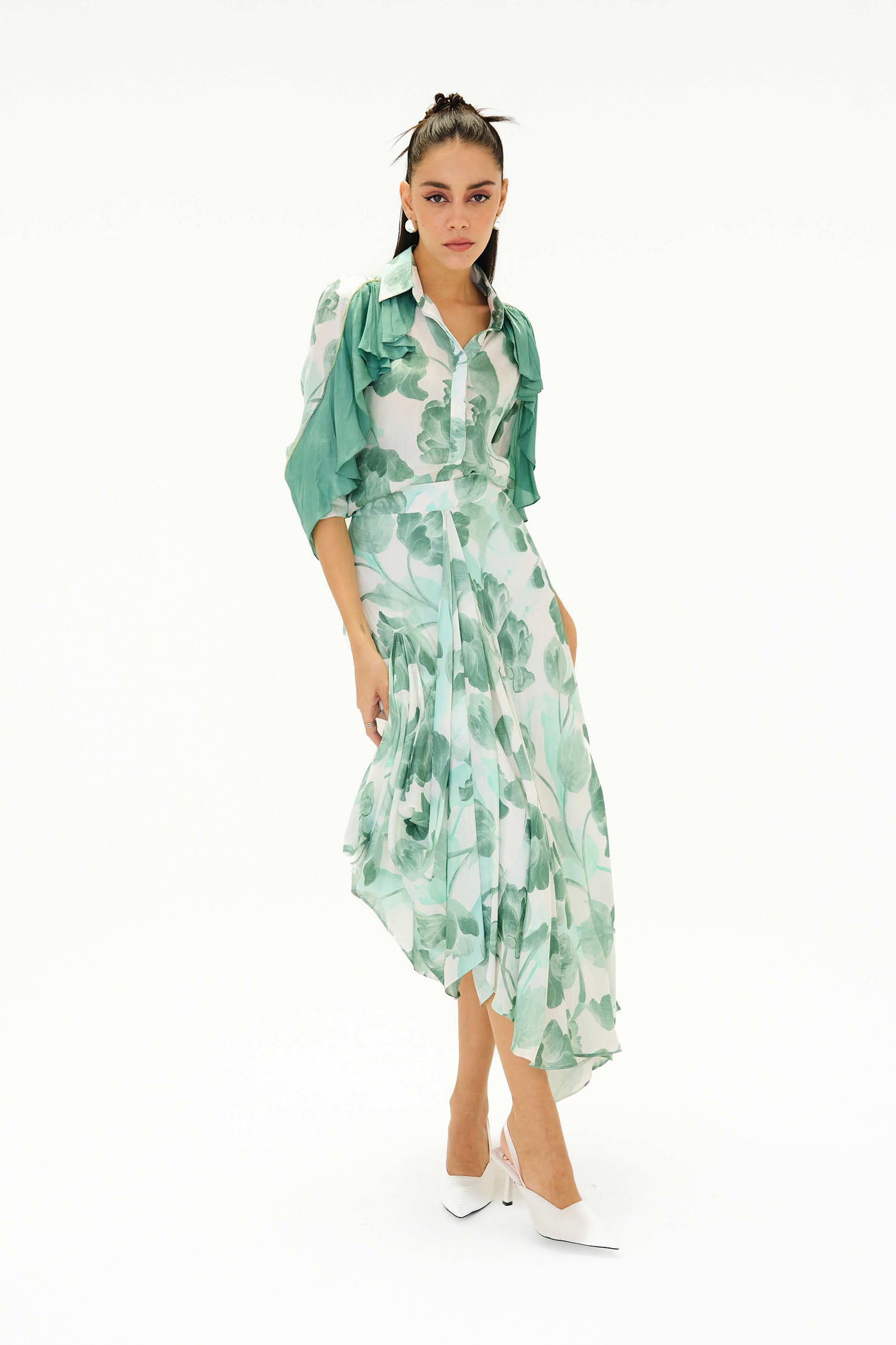 Como Printed Skirt Set