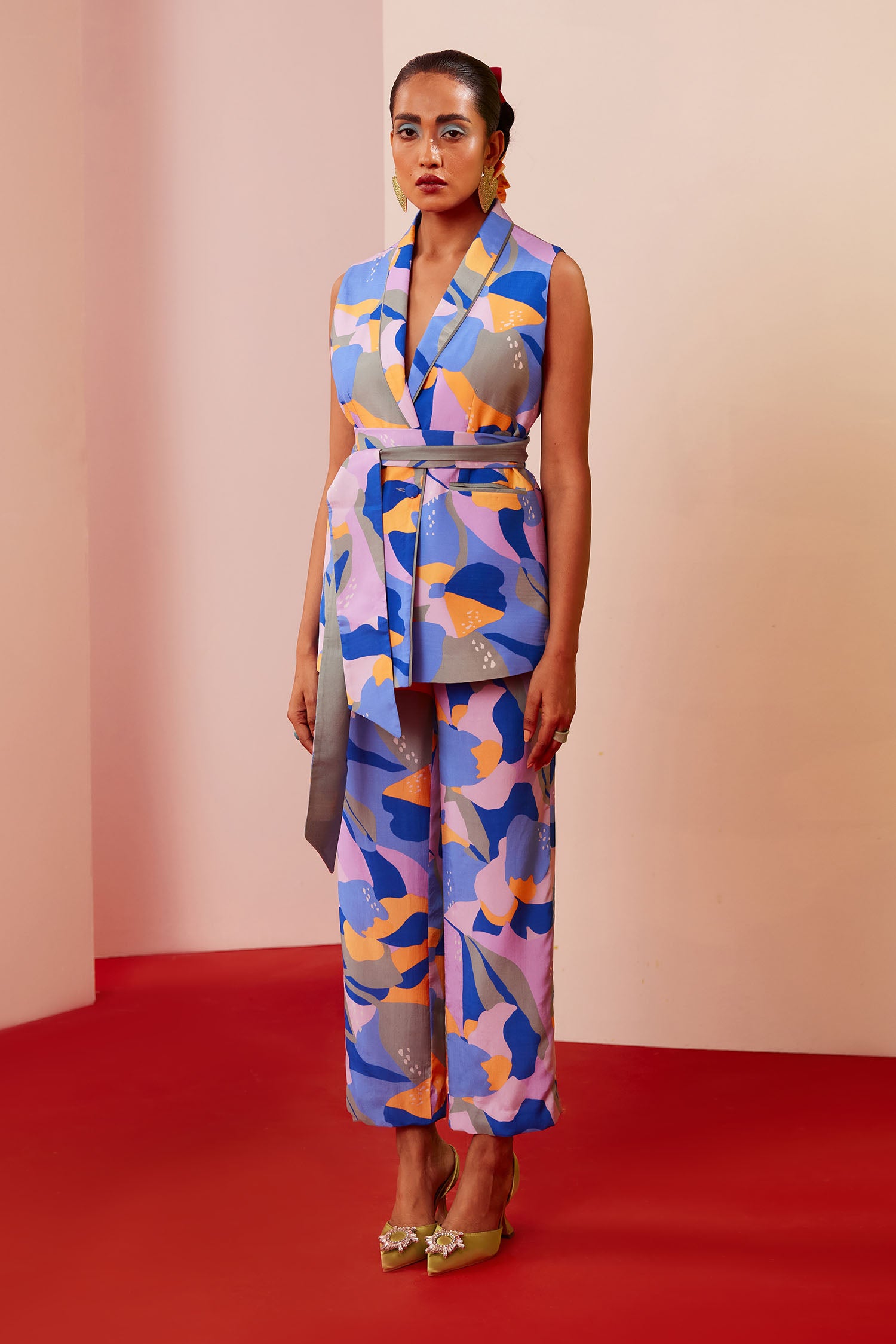 Dan-Dan Printed Pant Suit