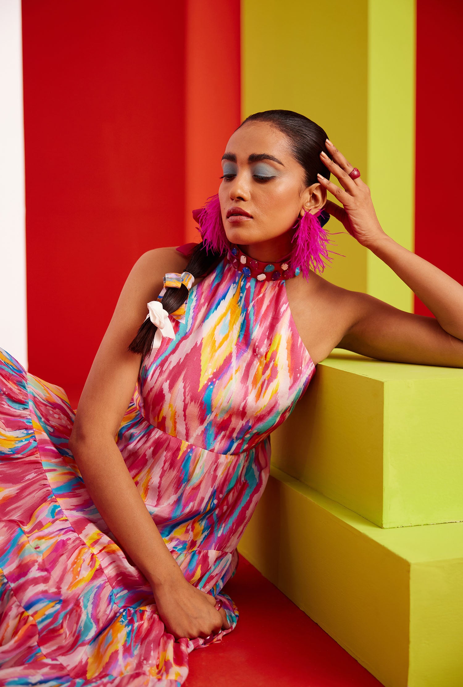 Sprightly Printed Maxi Dress
