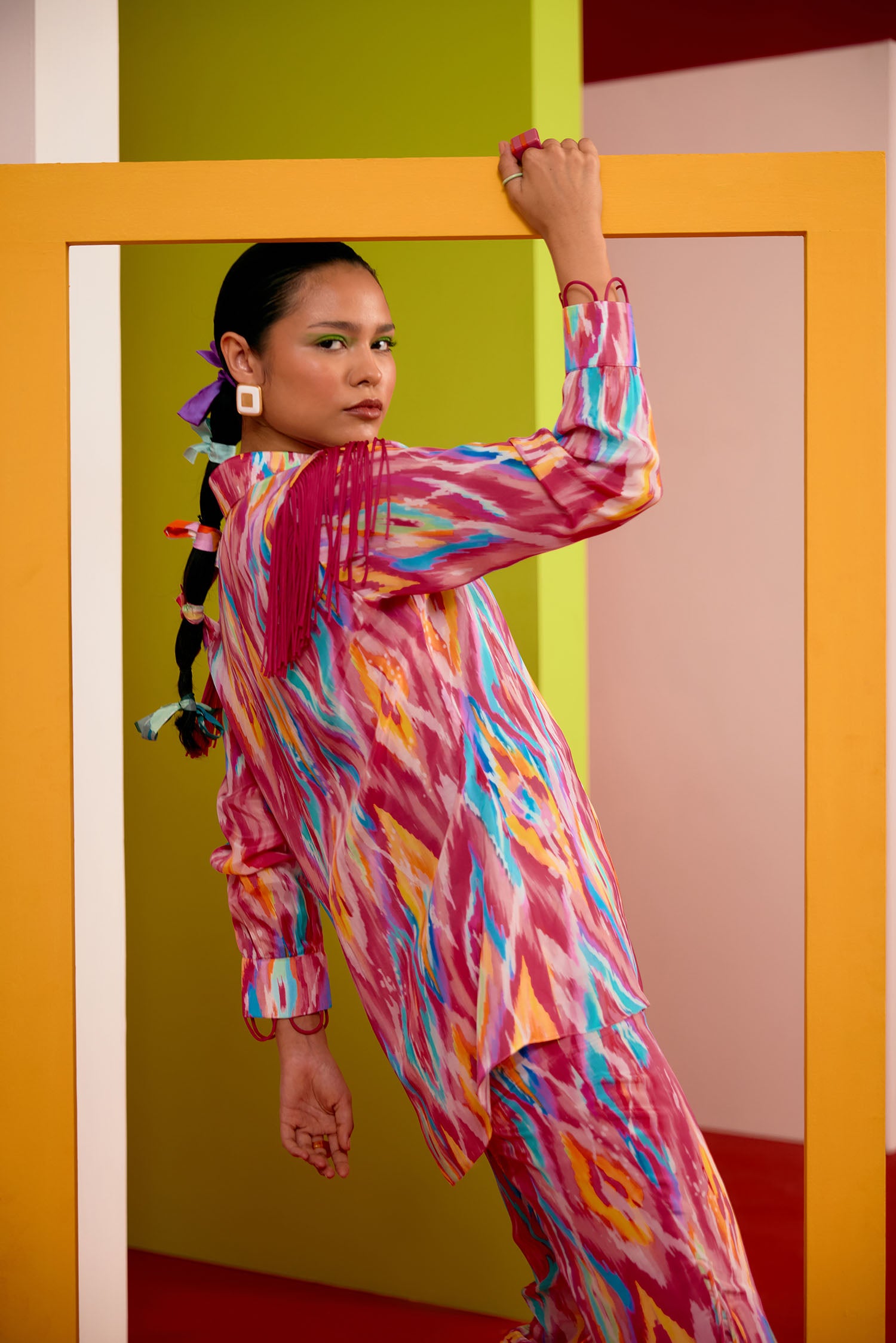 Bomba Printed & Fringed Co-ord