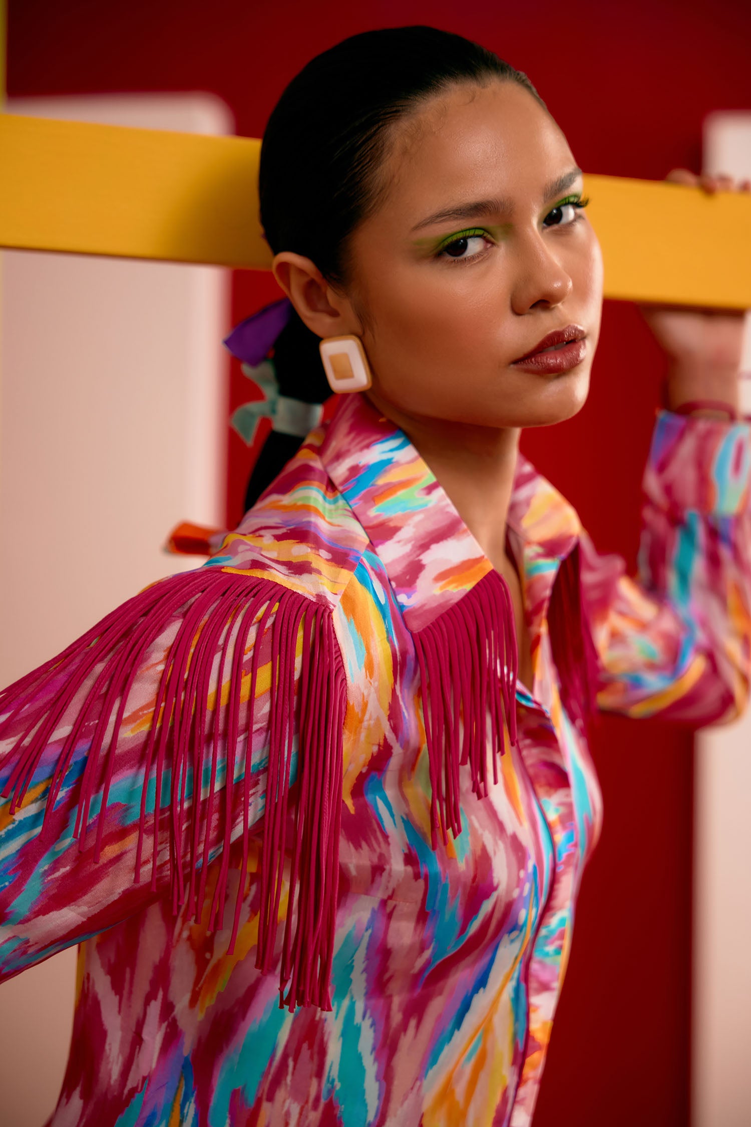 Bomba Printed & Fringed Co-ord