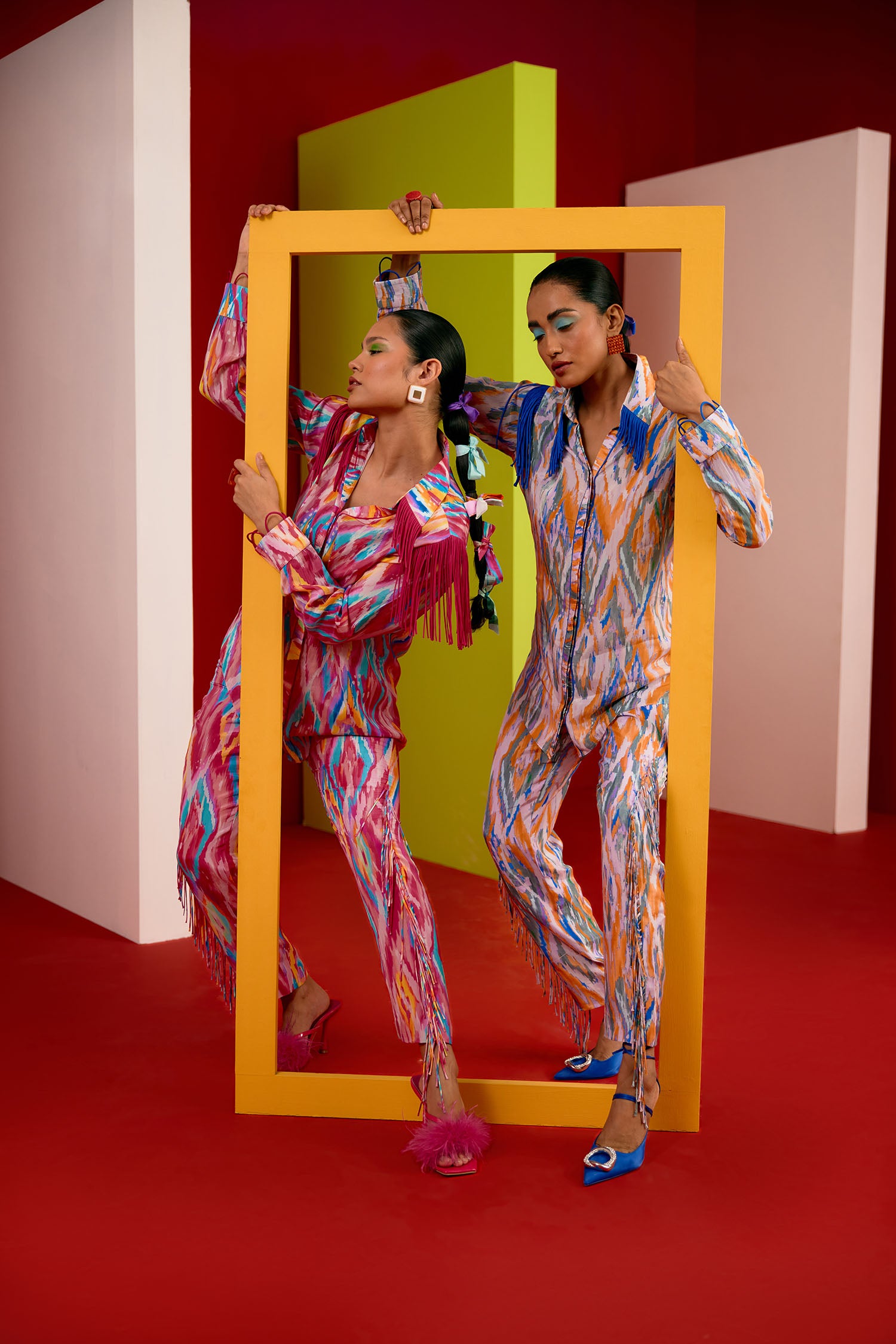 Bomba Printed & Fringed Co-ord