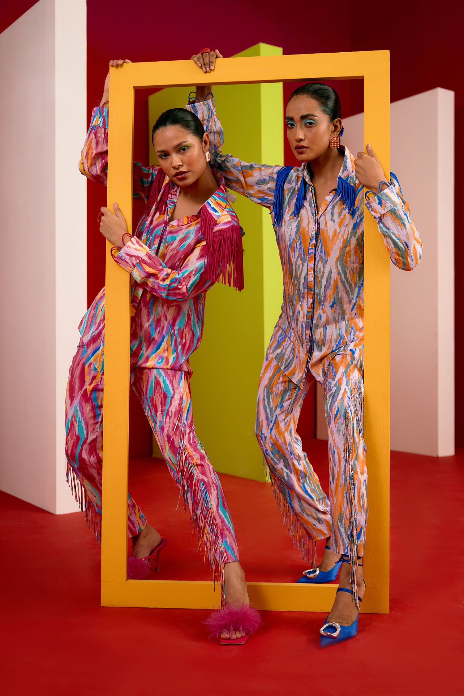 Bomba Printed & Fringed Co-ord