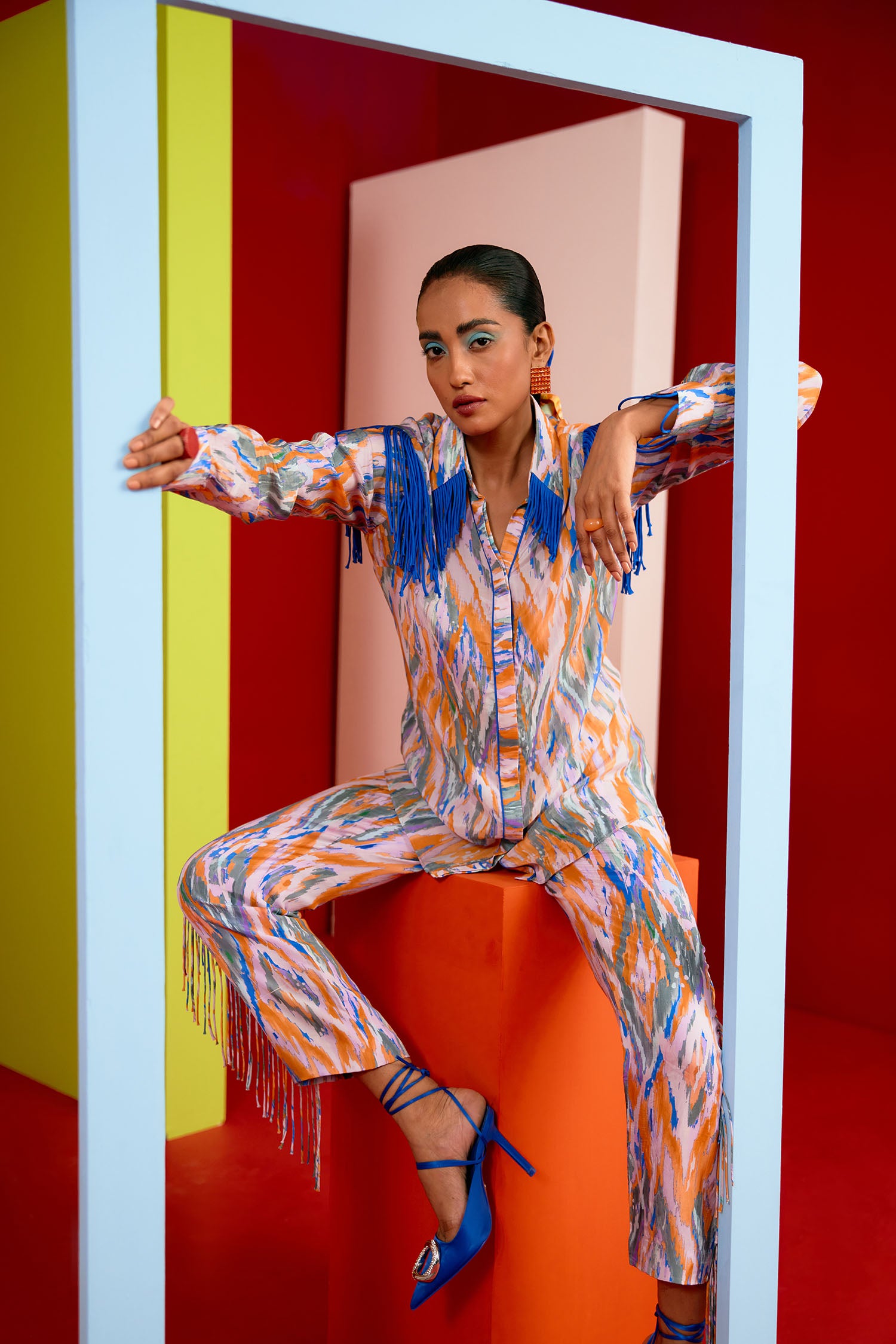 Toba Printed & Fringed Co-ord