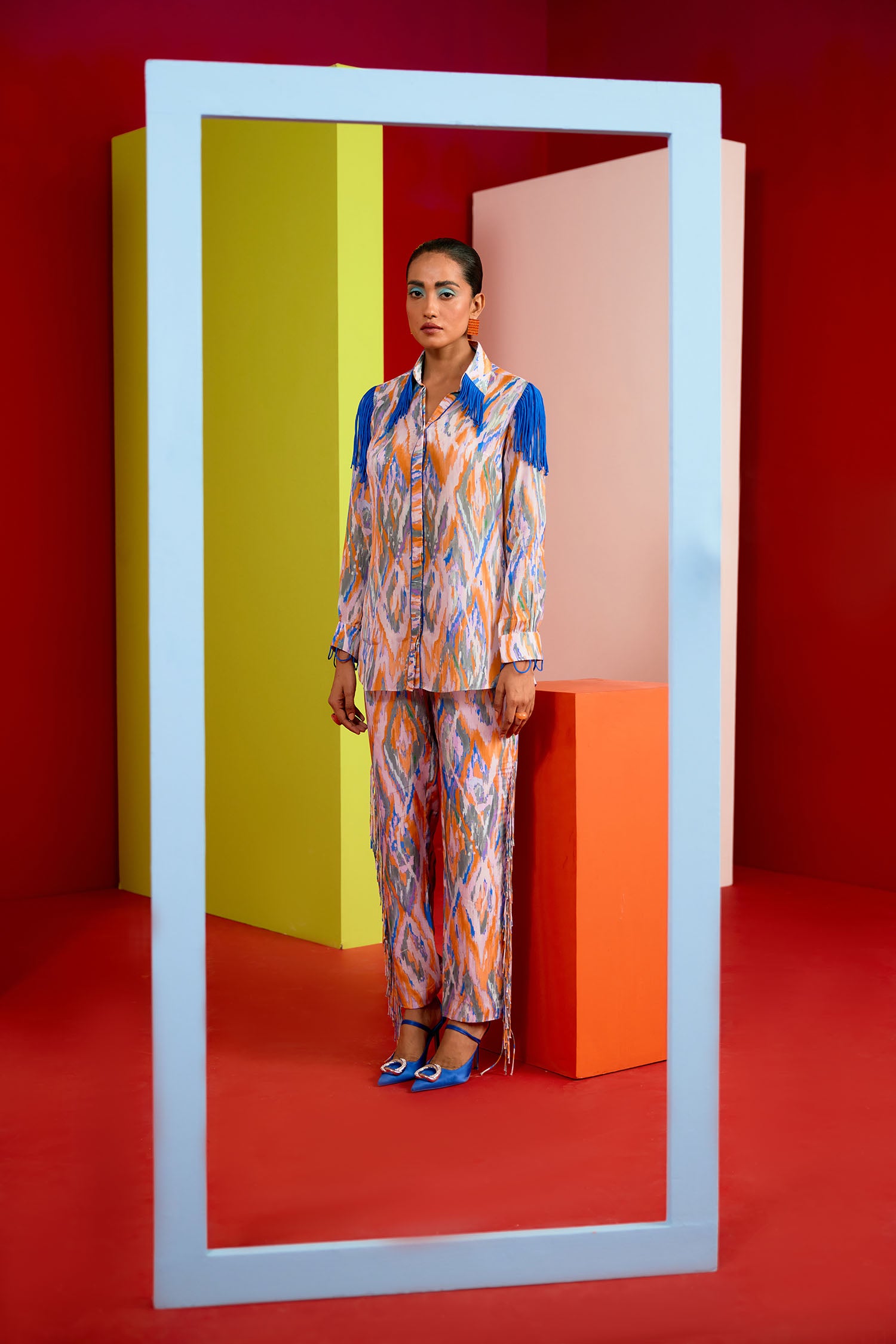 Toba Printed & Fringed Co-ord