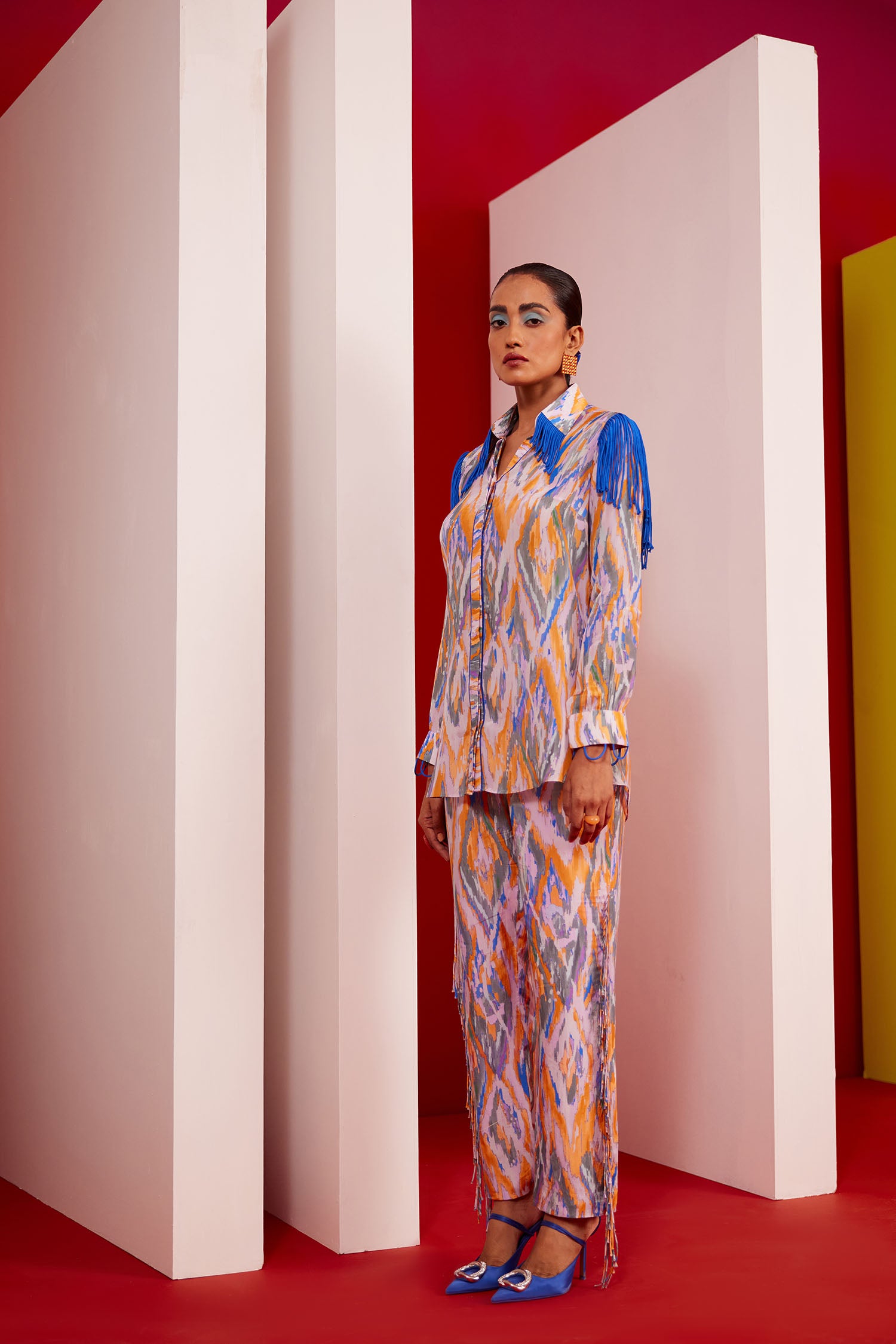 Toba Printed & Fringed Co-ord