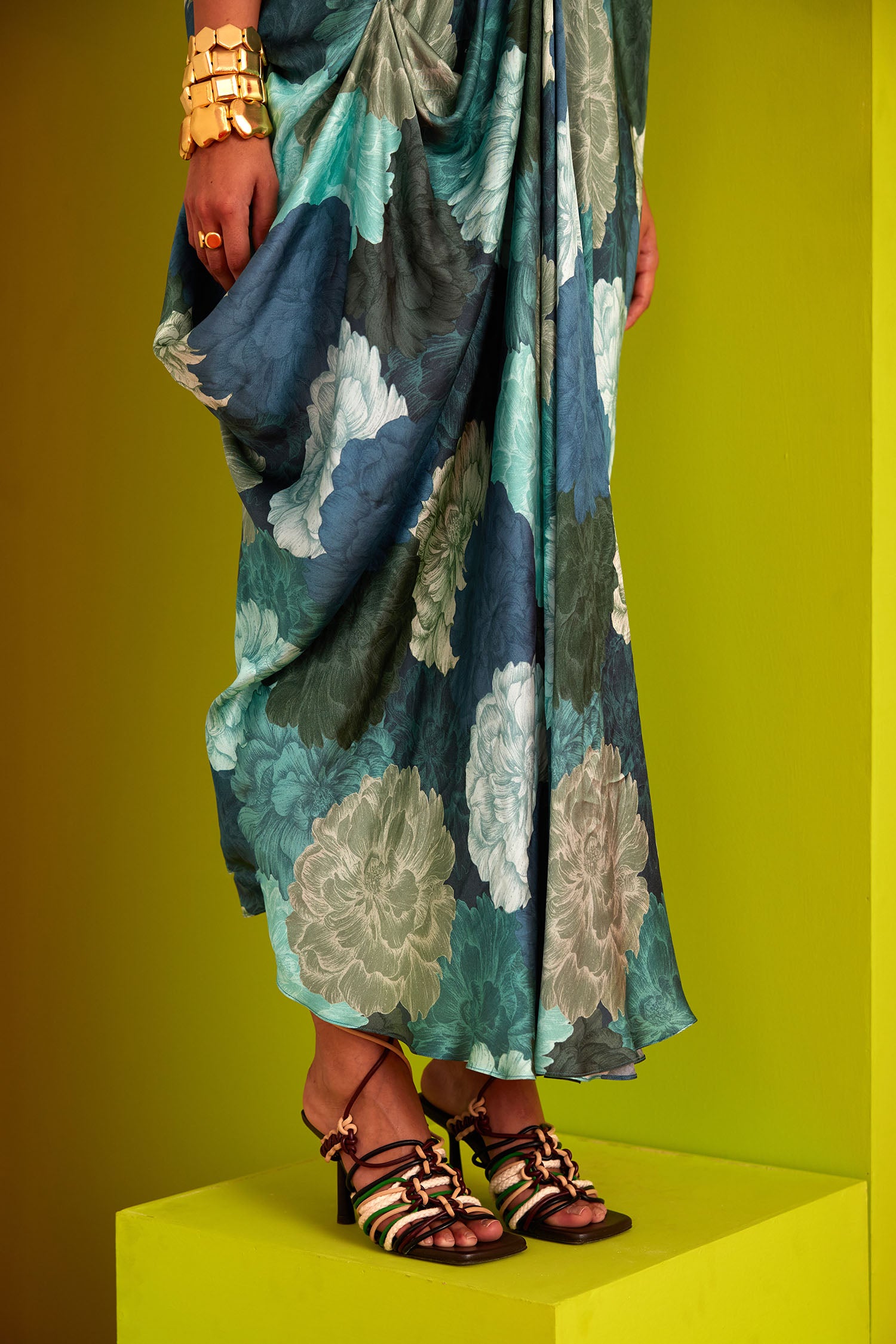 Mia - Printed & Fringed Kaftan