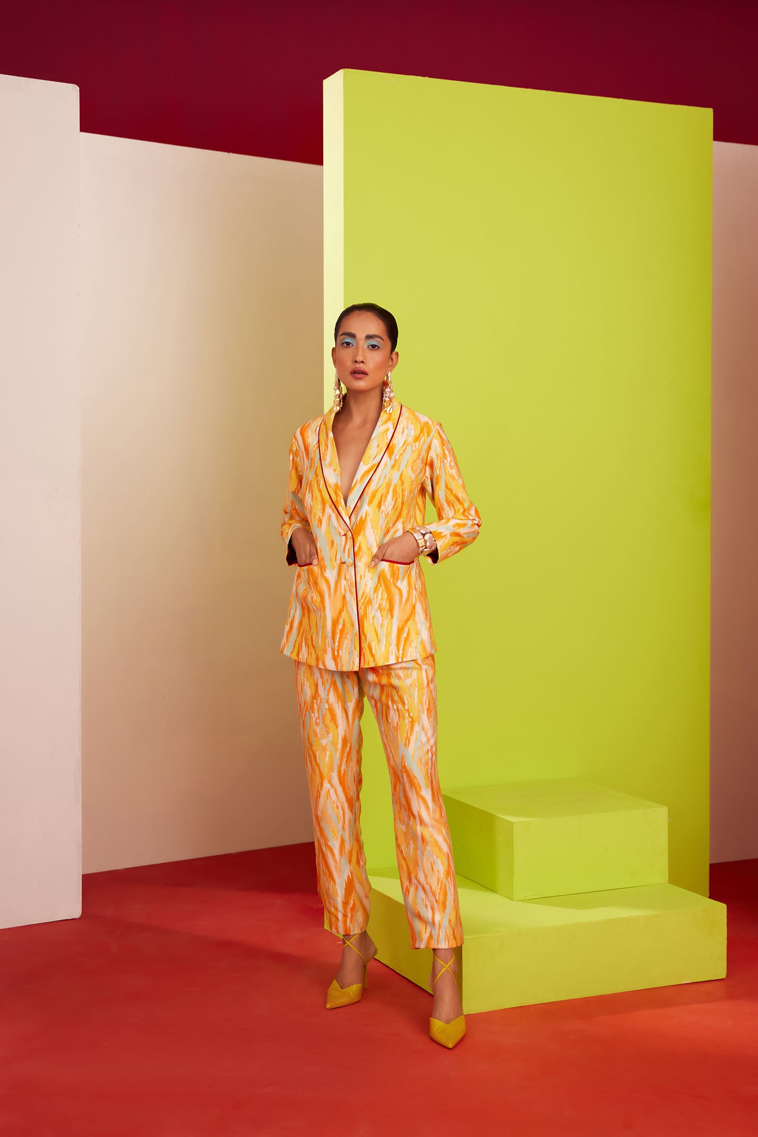 Dory - Printed Blazer Set